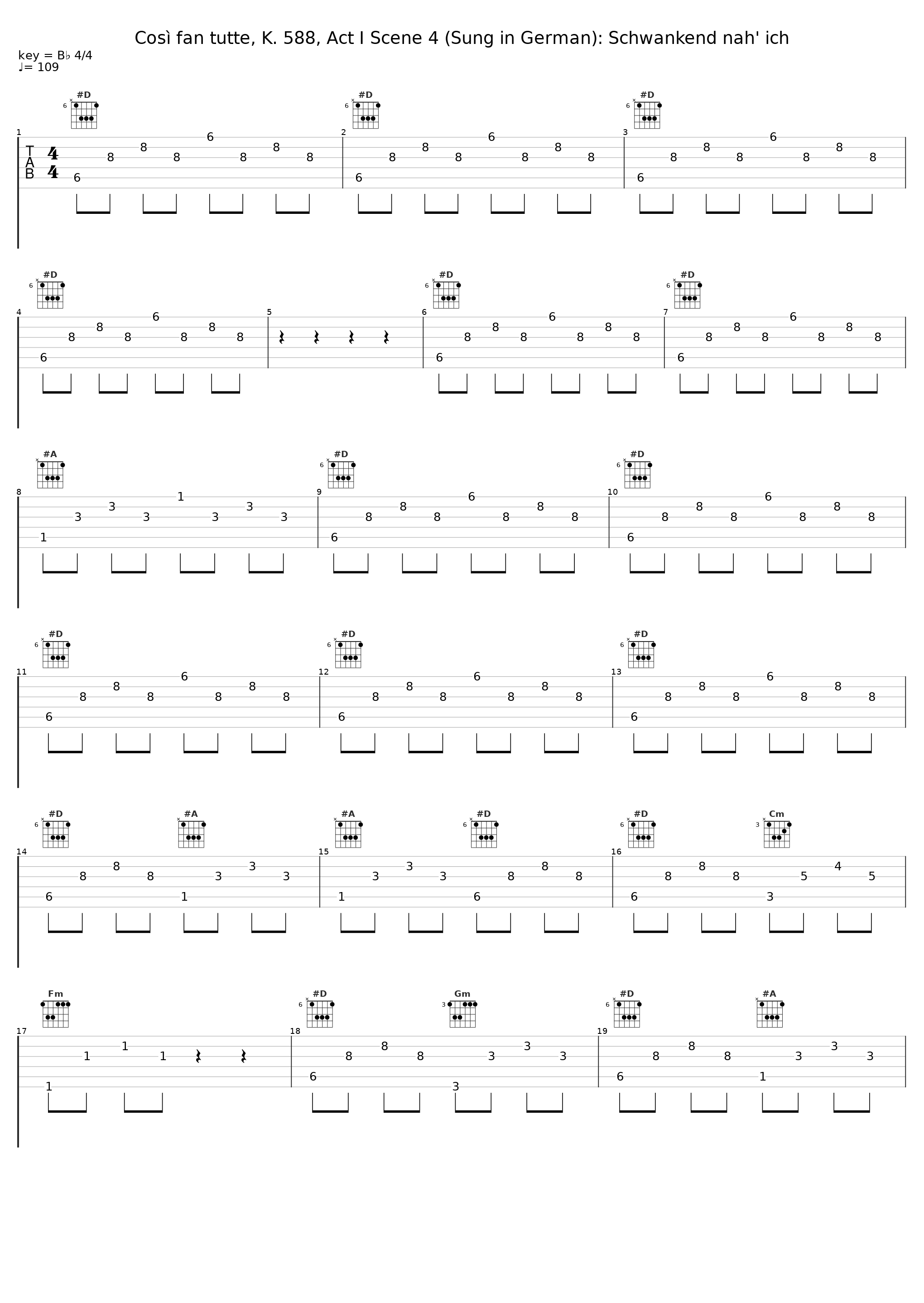 Così fan tutte, K. 588, Act I Scene 4 (Sung in German): Schwankend nah' ich_Rudolf Schock,Sinfonieorchester des Norddeutschen Rundfunks,Hans Schmidt-Isserstedt,Unknown Artist_1