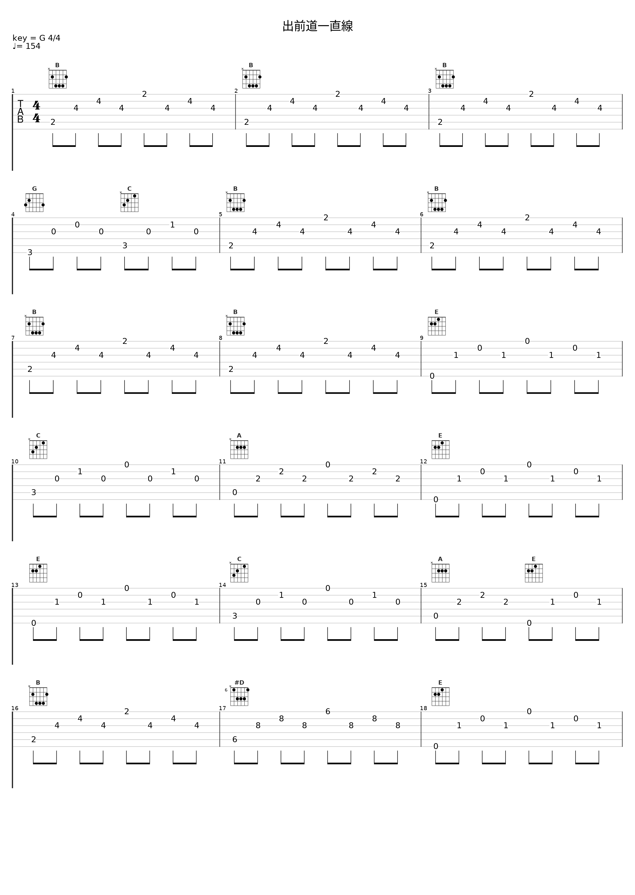 出前道一直線_Sex Machineguns_1