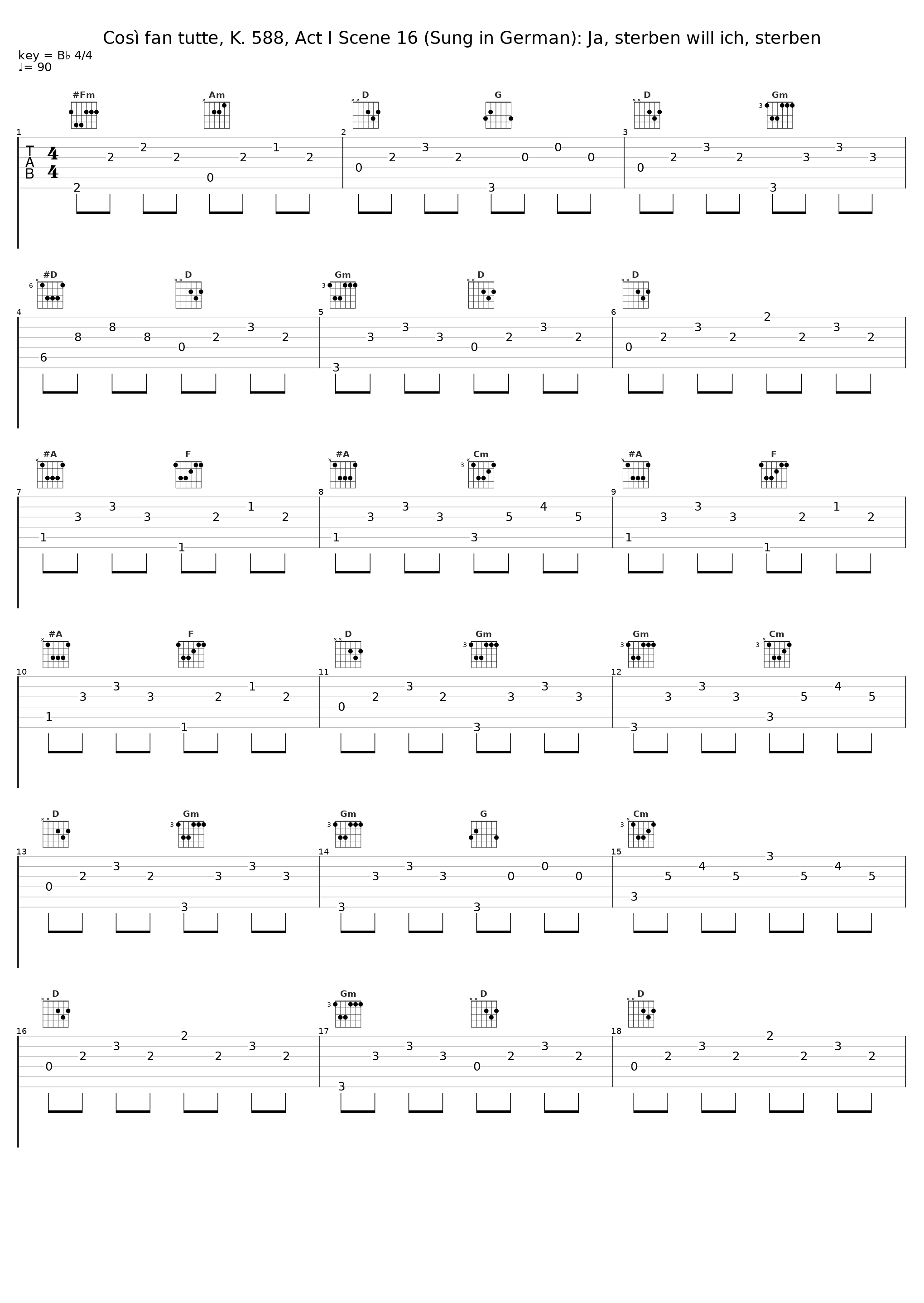 Così fan tutte, K. 588, Act I Scene 16 (Sung in German): Ja, sterben will ich, sterben_Rudolf Schock,Sinfonieorchester des Norddeutschen Rundfunks,Hans Schmidt-Isserstedt,Unknown Artist_1