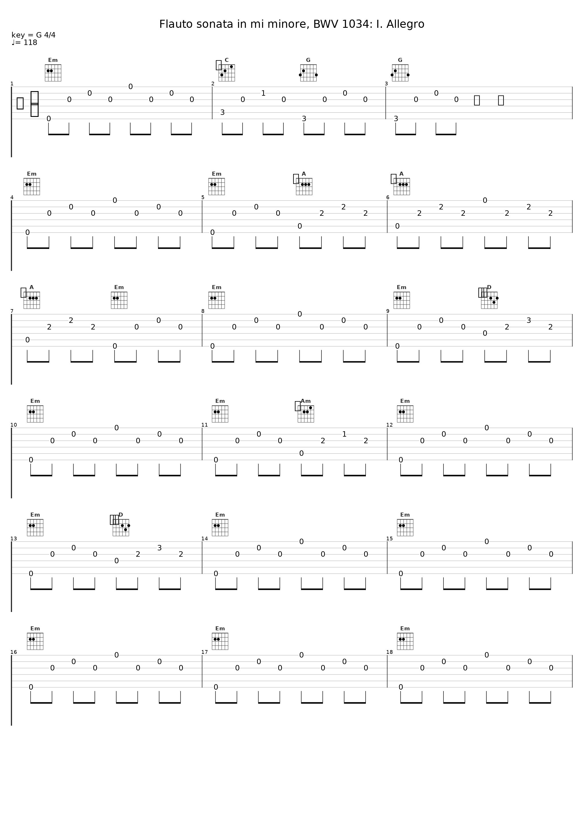 Flauto sonata in mi minore, BWV 1034: I. Allegro_Claudio Ferrarini_1
