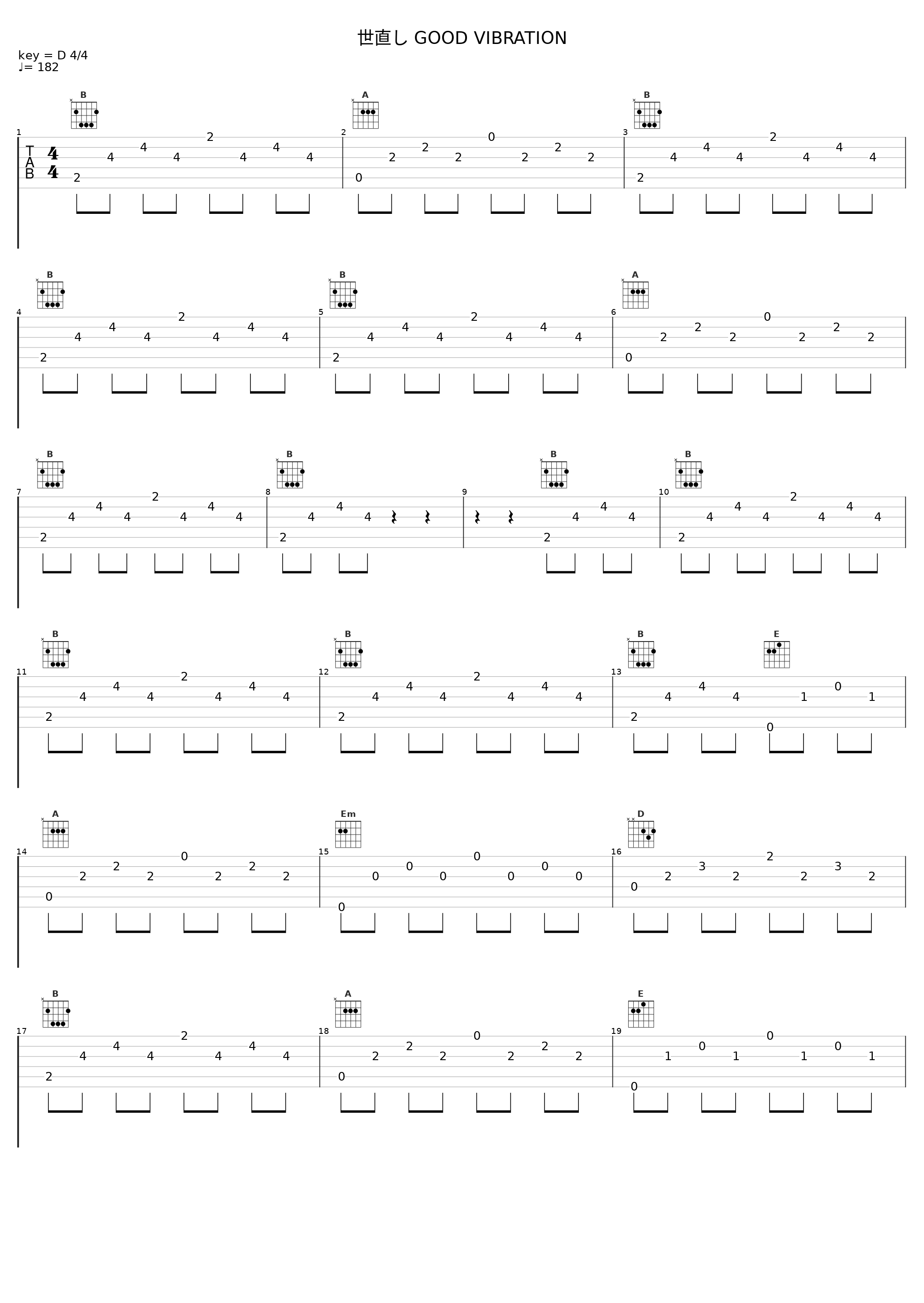 世直し GOOD VIBRATION_Sex Machineguns_1