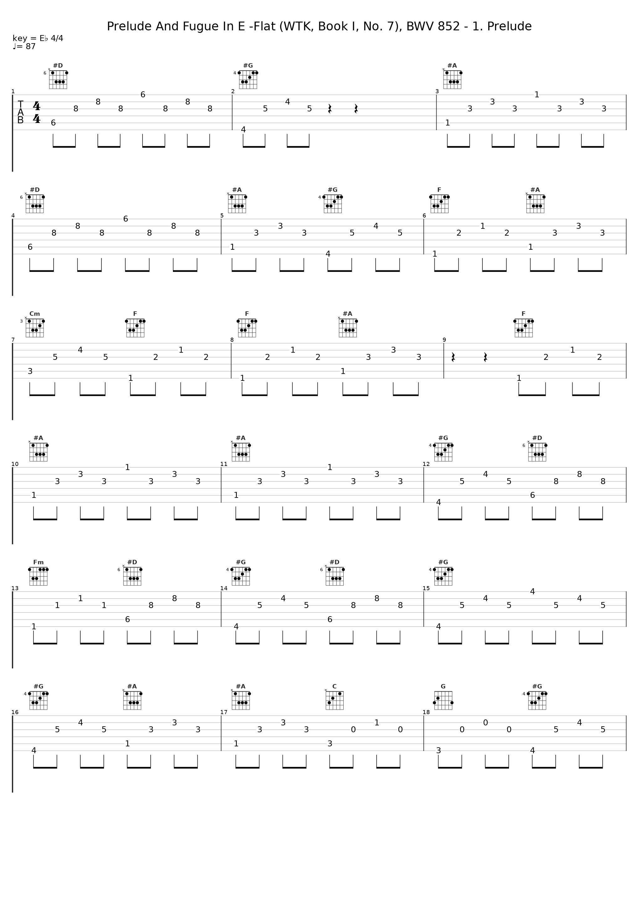 Prelude And Fugue In E -Flat (WTK, Book I, No. 7), BWV 852 - 1. Prelude_Pierre-Laurent Aimard_1