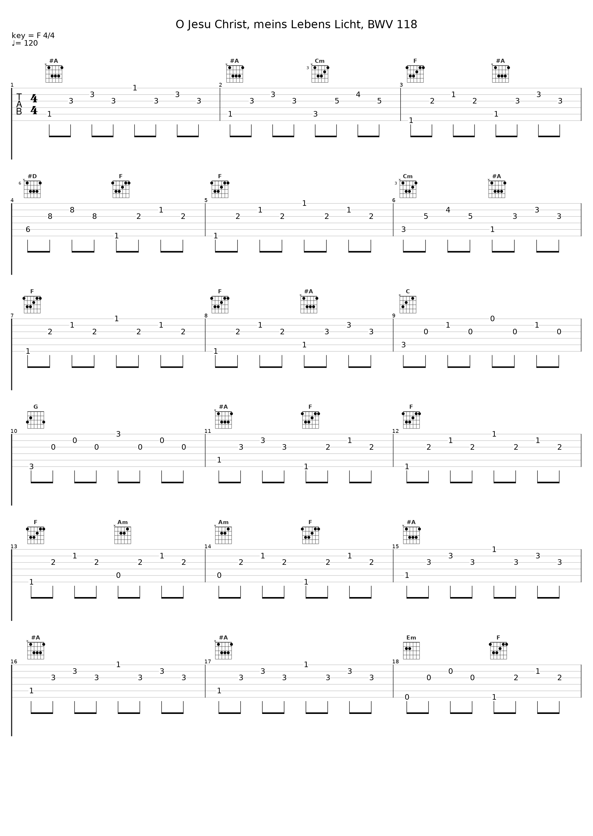O Jesu Christ, meins Lebens Licht, BWV 118_Rafaél Adagio_1