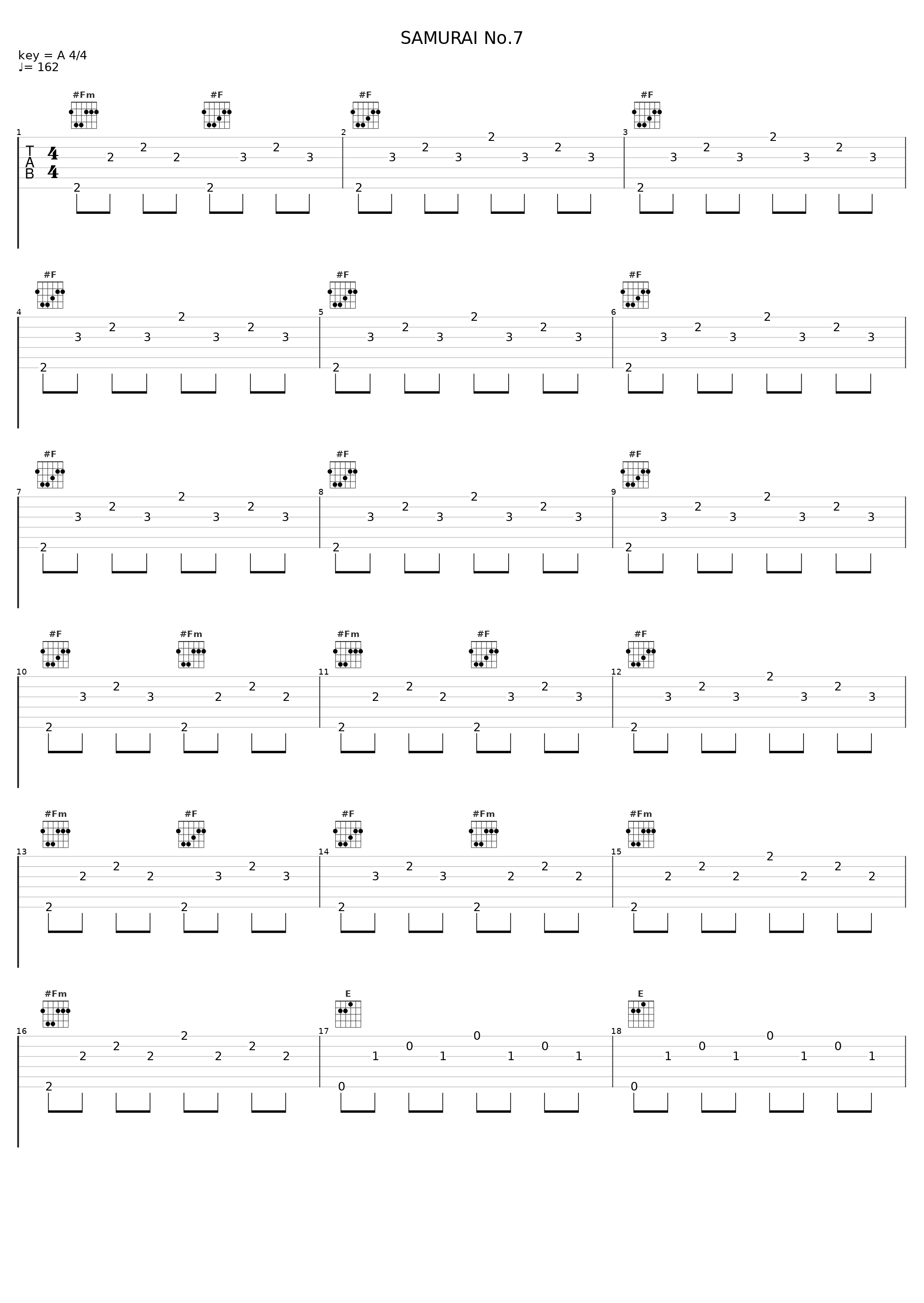 SAMURAI No.7_Sex Machineguns_1