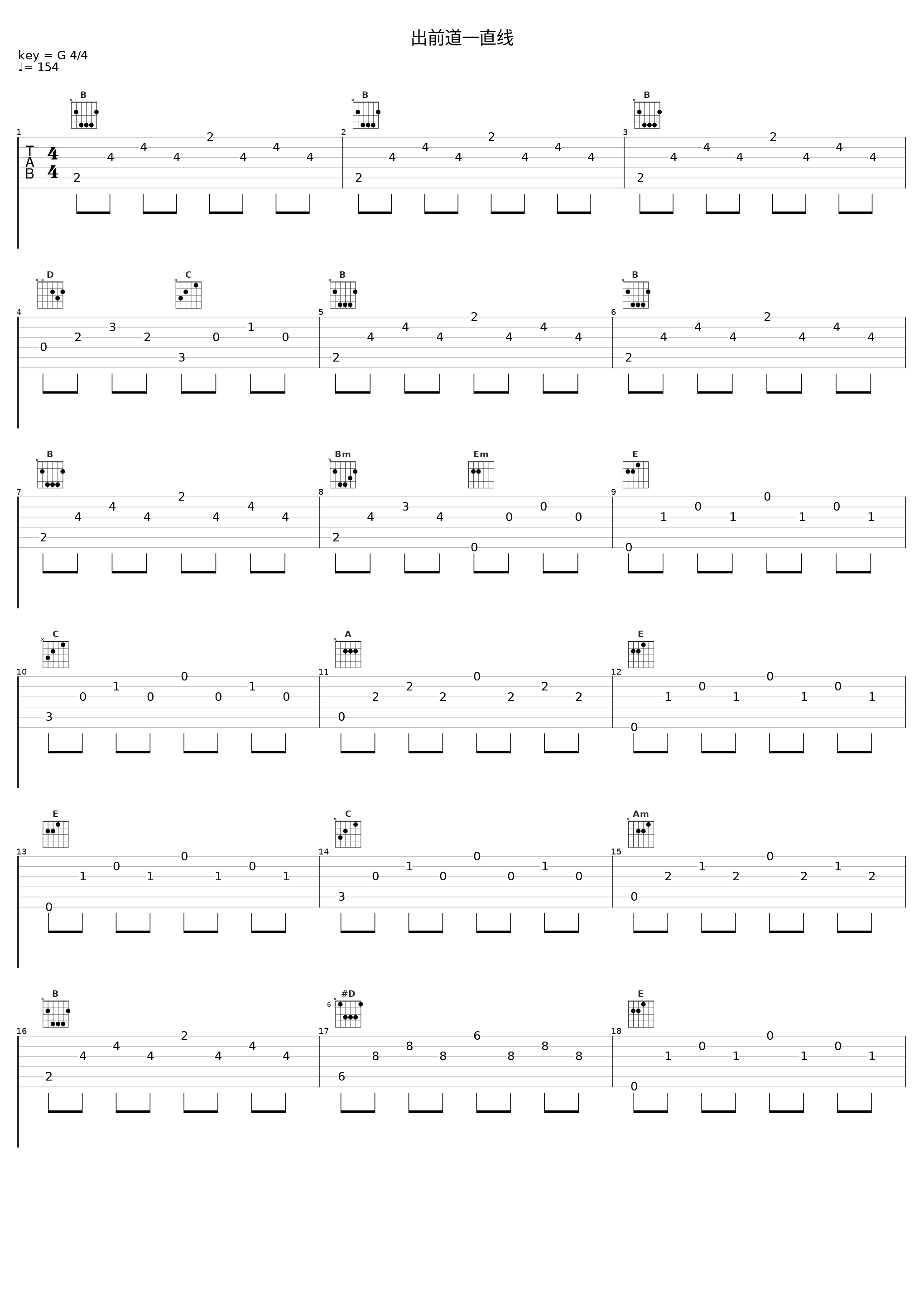 出前道一直线_Sex Machineguns_1
