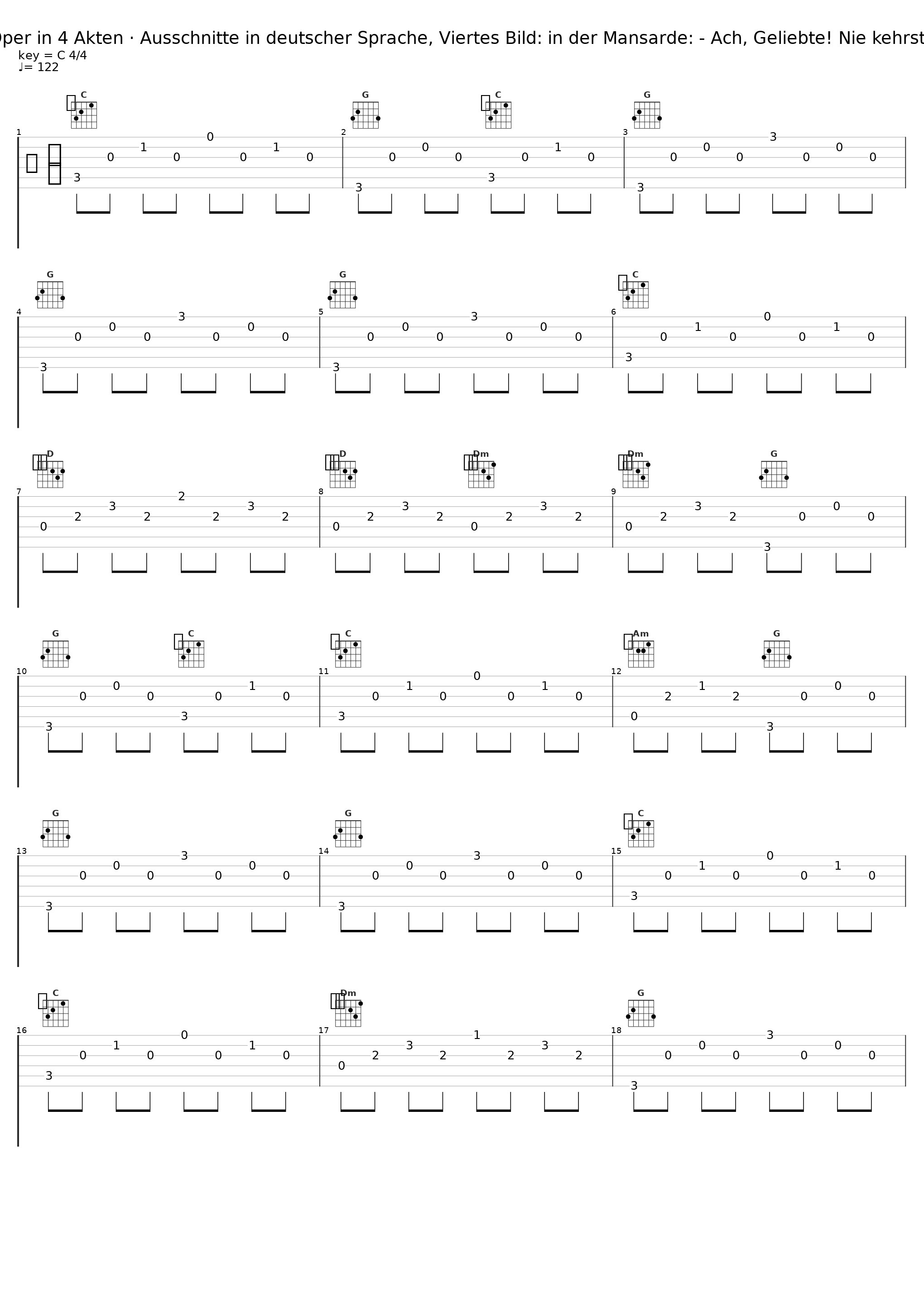 LA BOHÈME · Oper in 4 Akten · Ausschnitte in deutscher Sprache, Viertes Bild: in der Mansarde: - Ach, Geliebte! Nie kehrst du mir wieder_Rudolf Schock,Dietrich Fischer-Dieskau,Gottlob Frick,Berliner Symphoniker_1