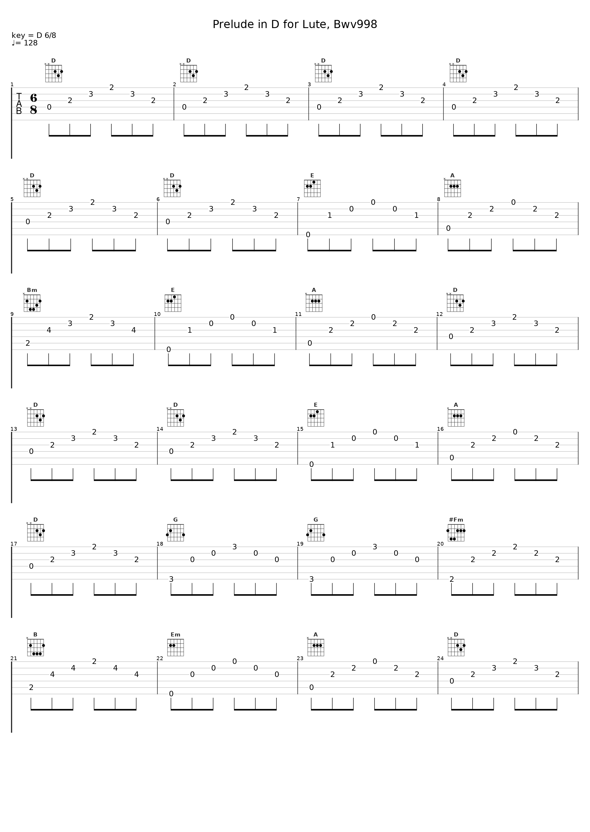 Prelude in D for Lute, Bwv998_Lj Marcus_1
