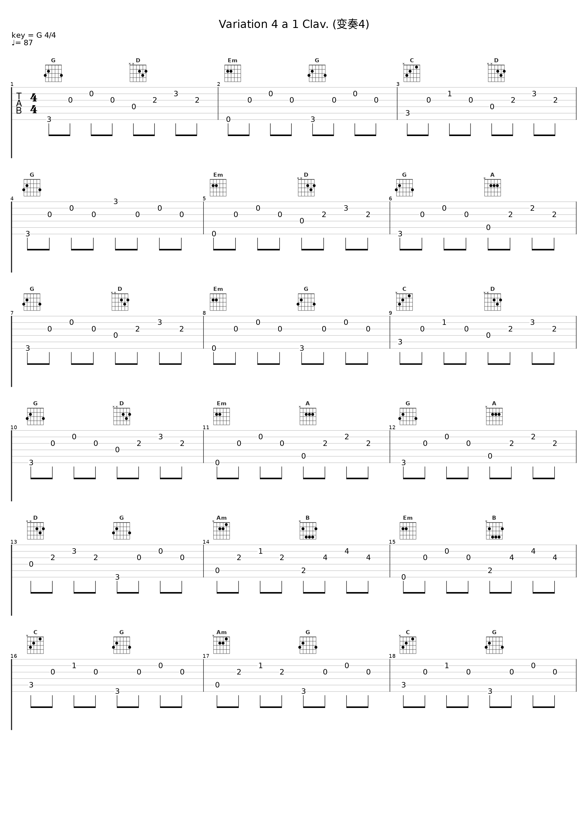 Variation 4 a 1 Clav. (变奏4)_Glenn Gould_1