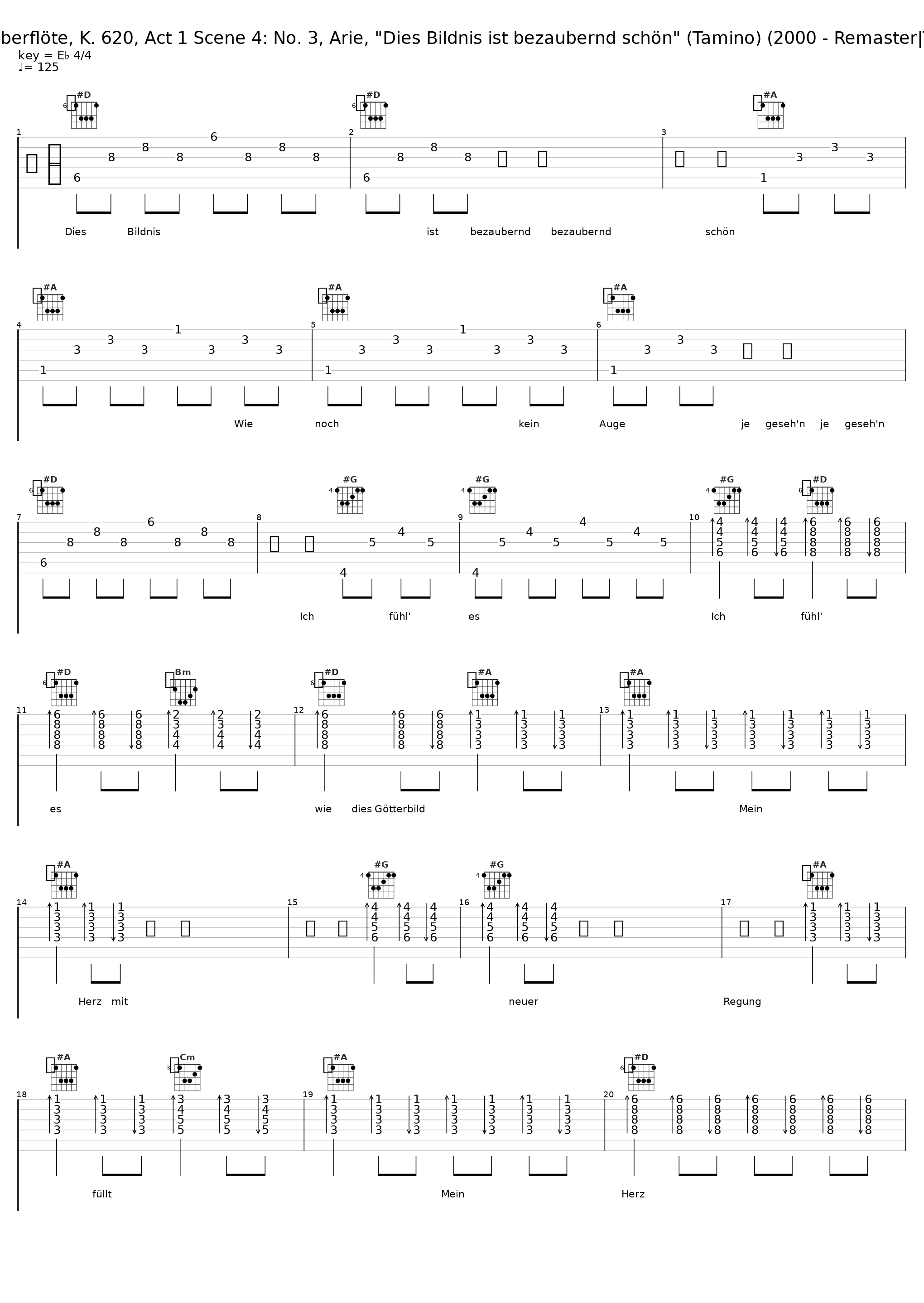 Die Zauberflöte, K. 620, Act 1 Scene 4: No. 3, Arie, "Dies Bildnis ist bezaubernd schön" (Tamino) (2000 - Remaster|Tamino)_Nicolai Gedda,Philharmonia Orchestra,Otto Klemperer_1