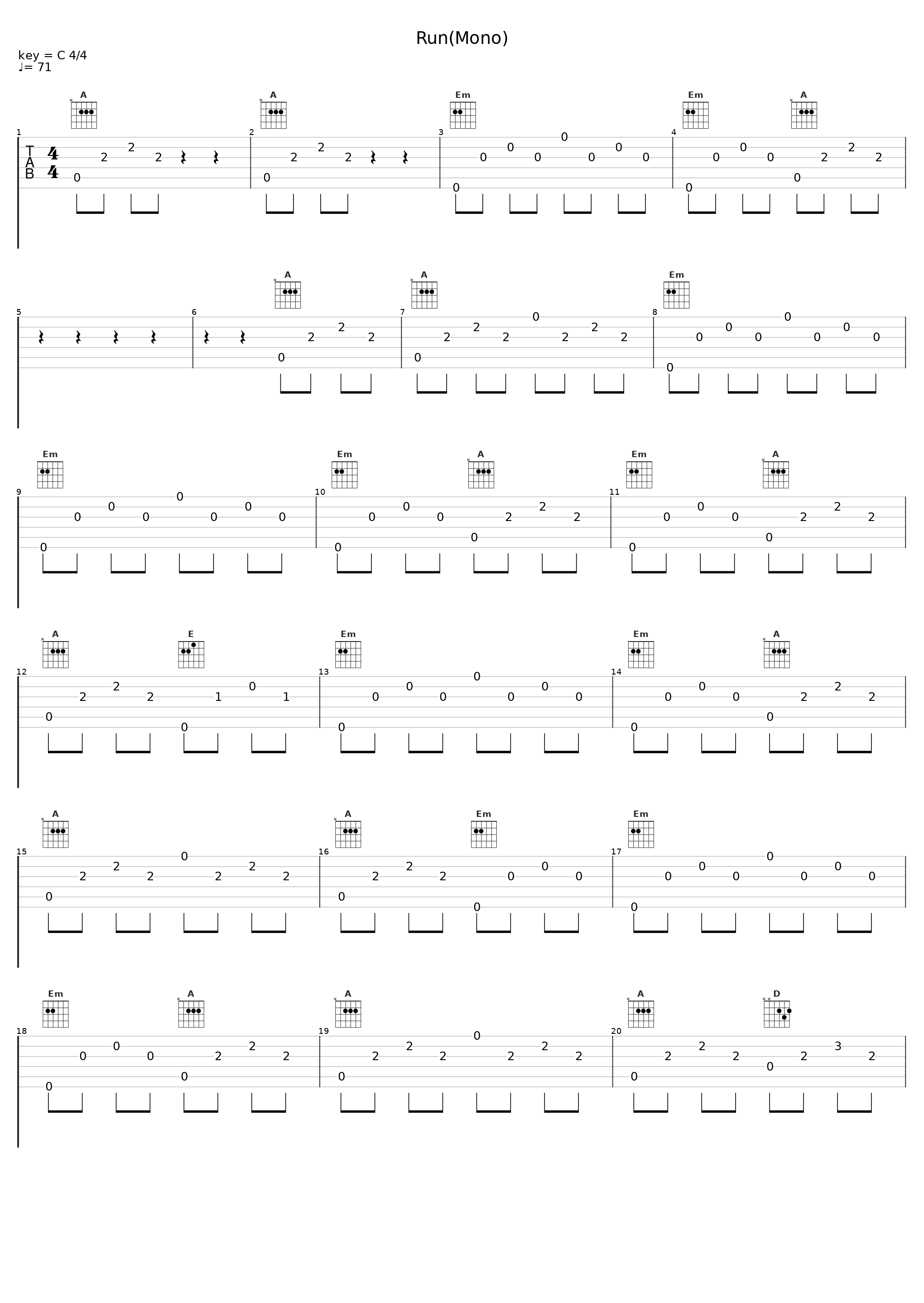 Run(Mono)_Straw,Hay_1