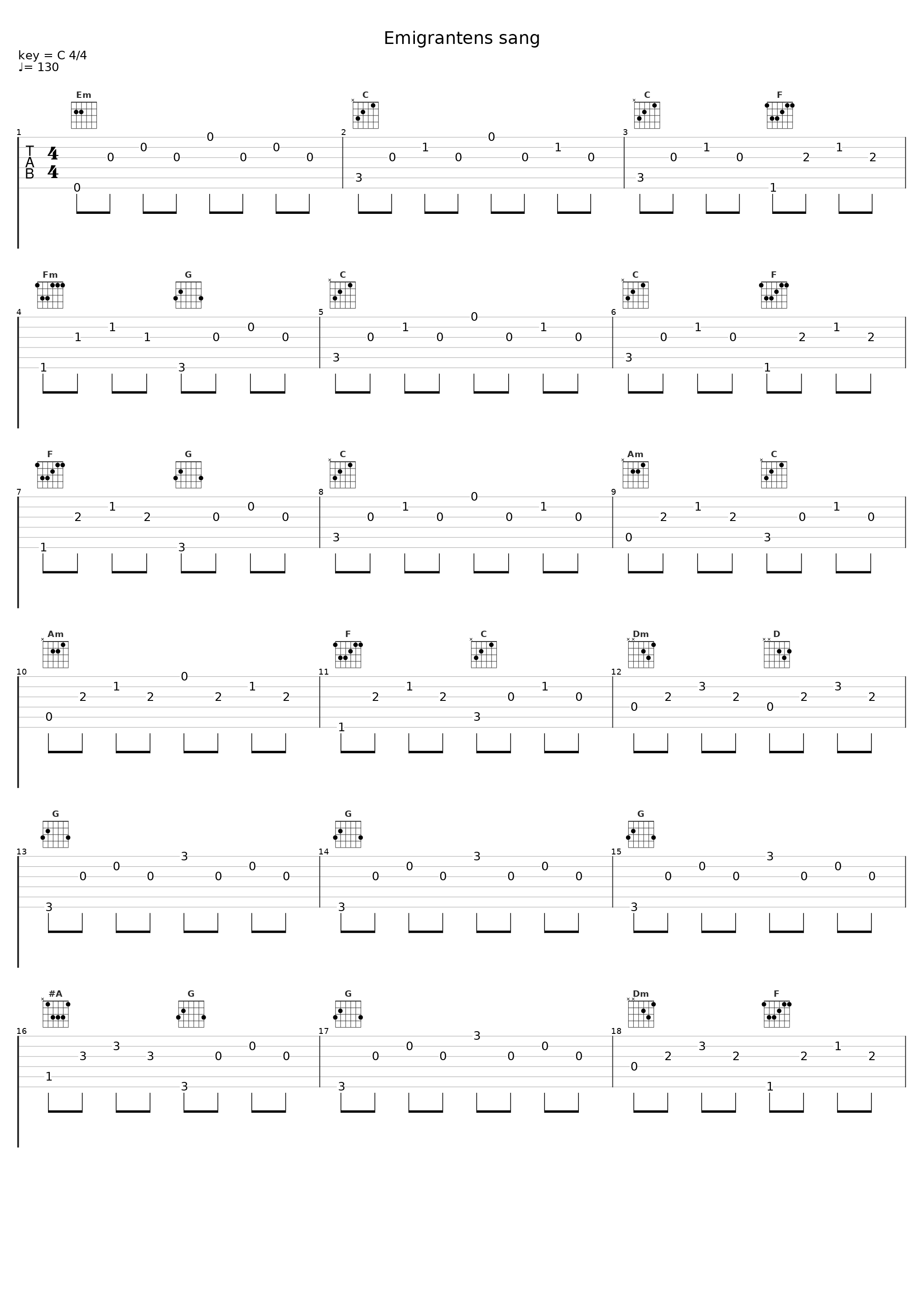 Emigrantens sang_Gustav Winckler_1