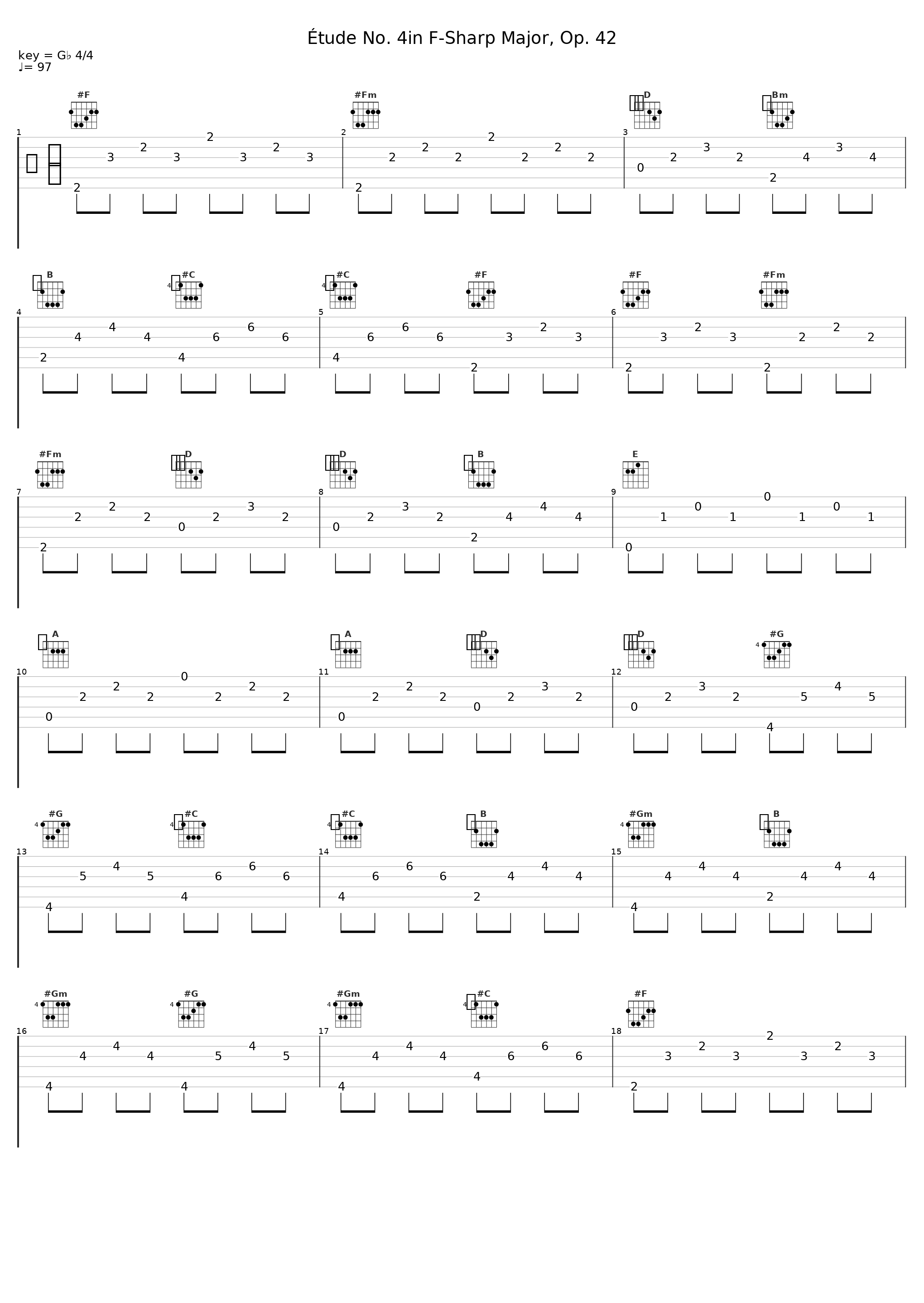 Étude No. 4in F-Sharp Major, Op. 42_Gustaf Oloveson_1