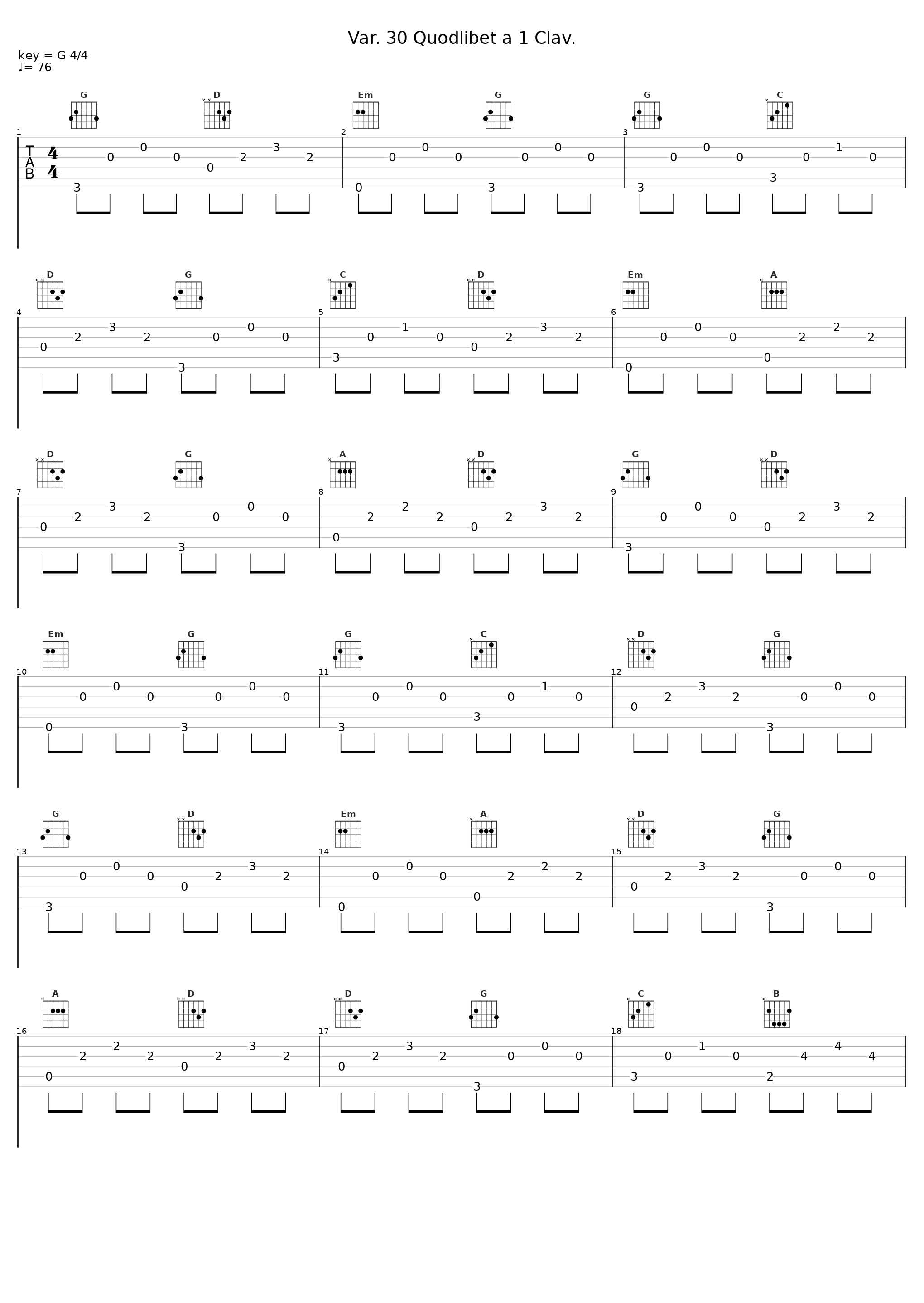 Var. 30 Quodlibet a 1 Clav._Charles Rosen_1
