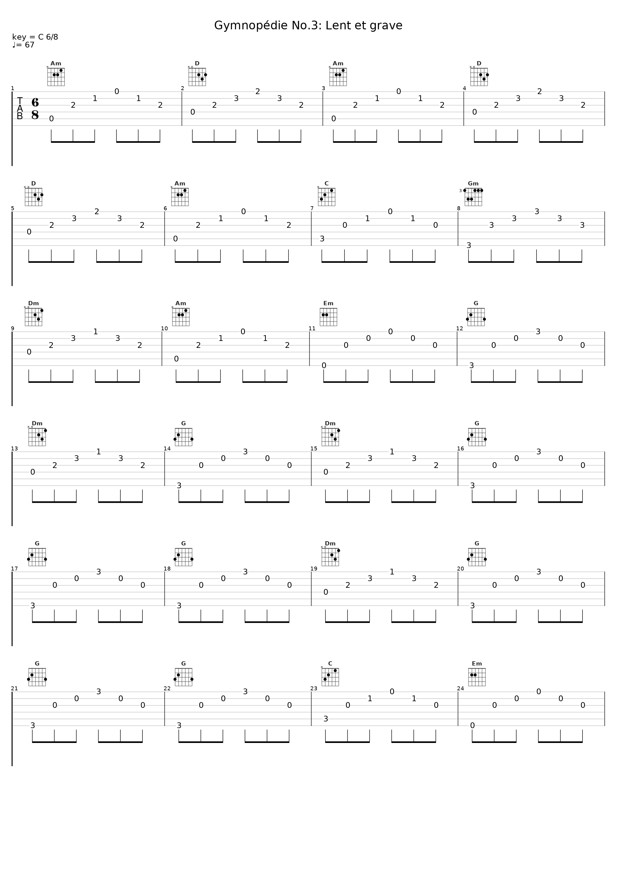 Gymnopédie No.3: Lent et grave_Gustaf Oloveson_1