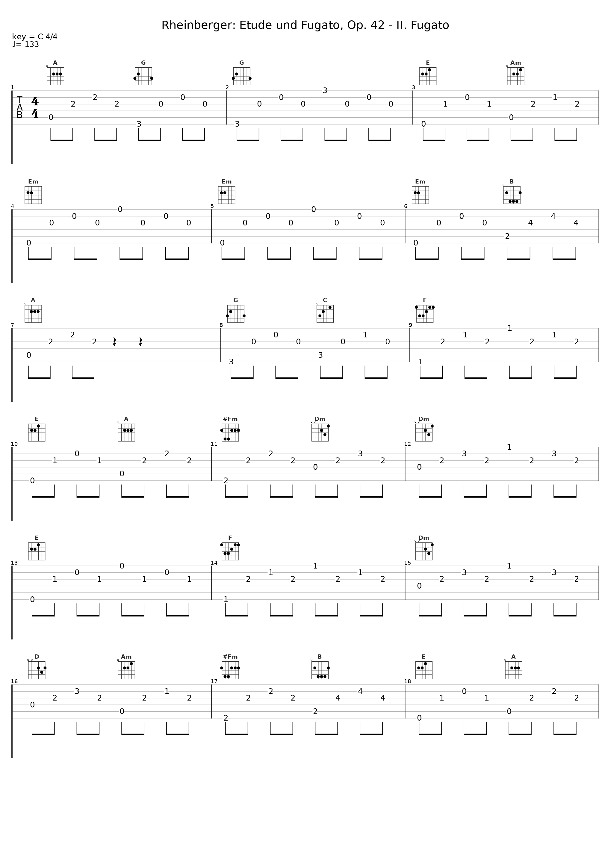 Rheinberger: Etude und Fugato, Op. 42 - II. Fugato_Jurg Hanselmann_1