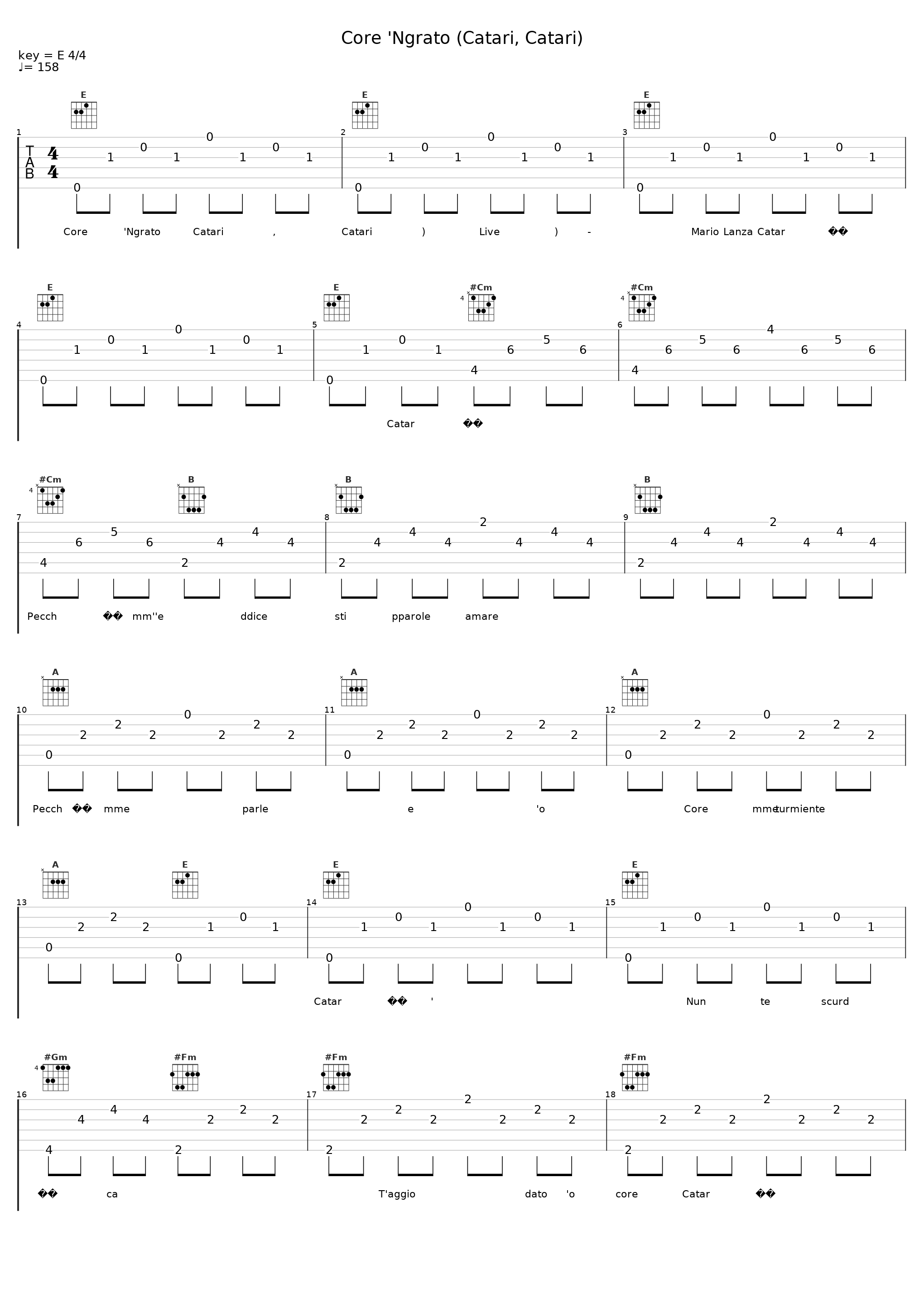 Core 'Ngrato (Catari, Catari)_Mario Lanza_1