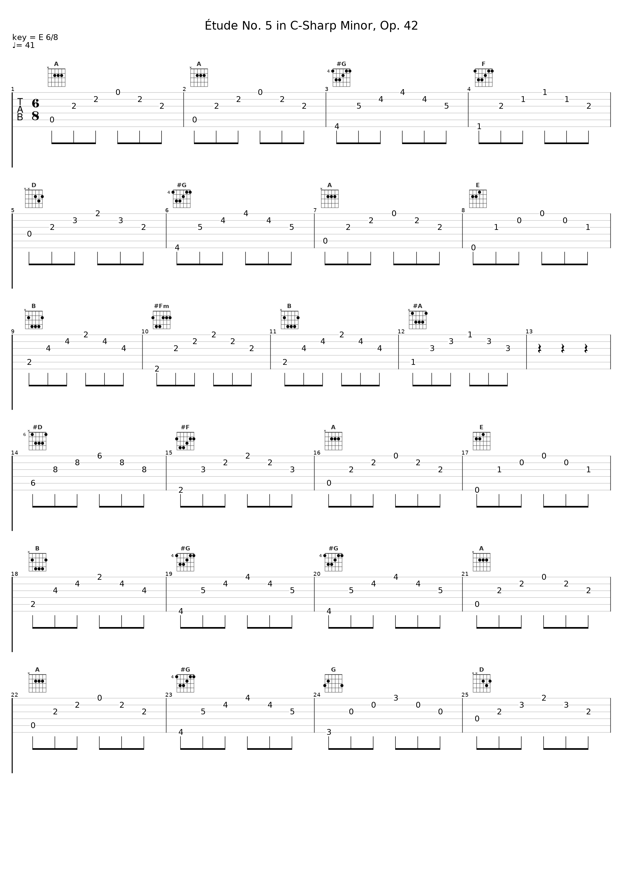 Étude No. 5 in C-Sharp Minor, Op. 42_Gustaf Oloveson_1
