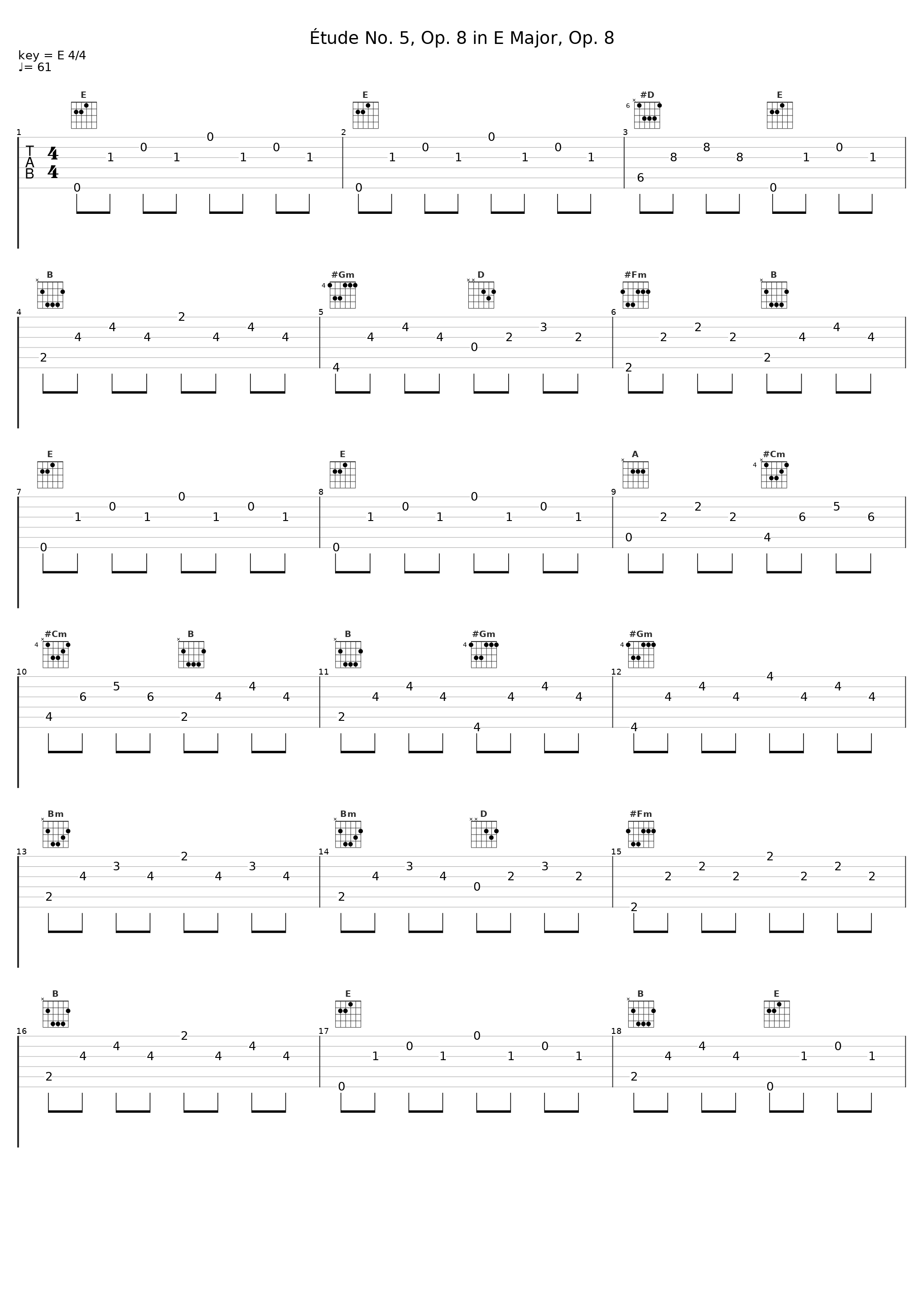 Étude No. 5, Op. 8 in E Major, Op. 8_Gustaf Oloveson_1