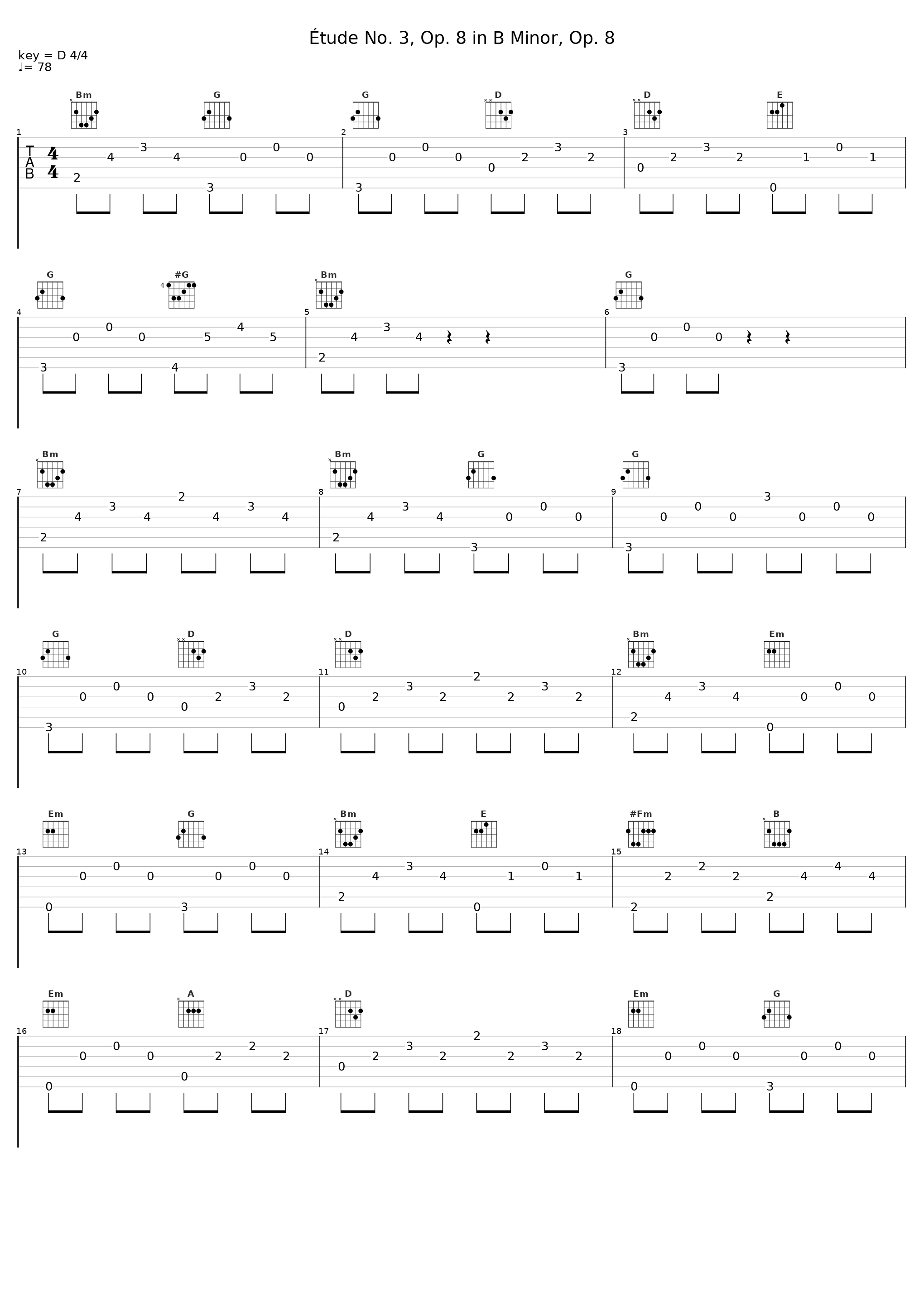 Étude No. 3, Op. 8 in B Minor, Op. 8_Gustaf Oloveson_1