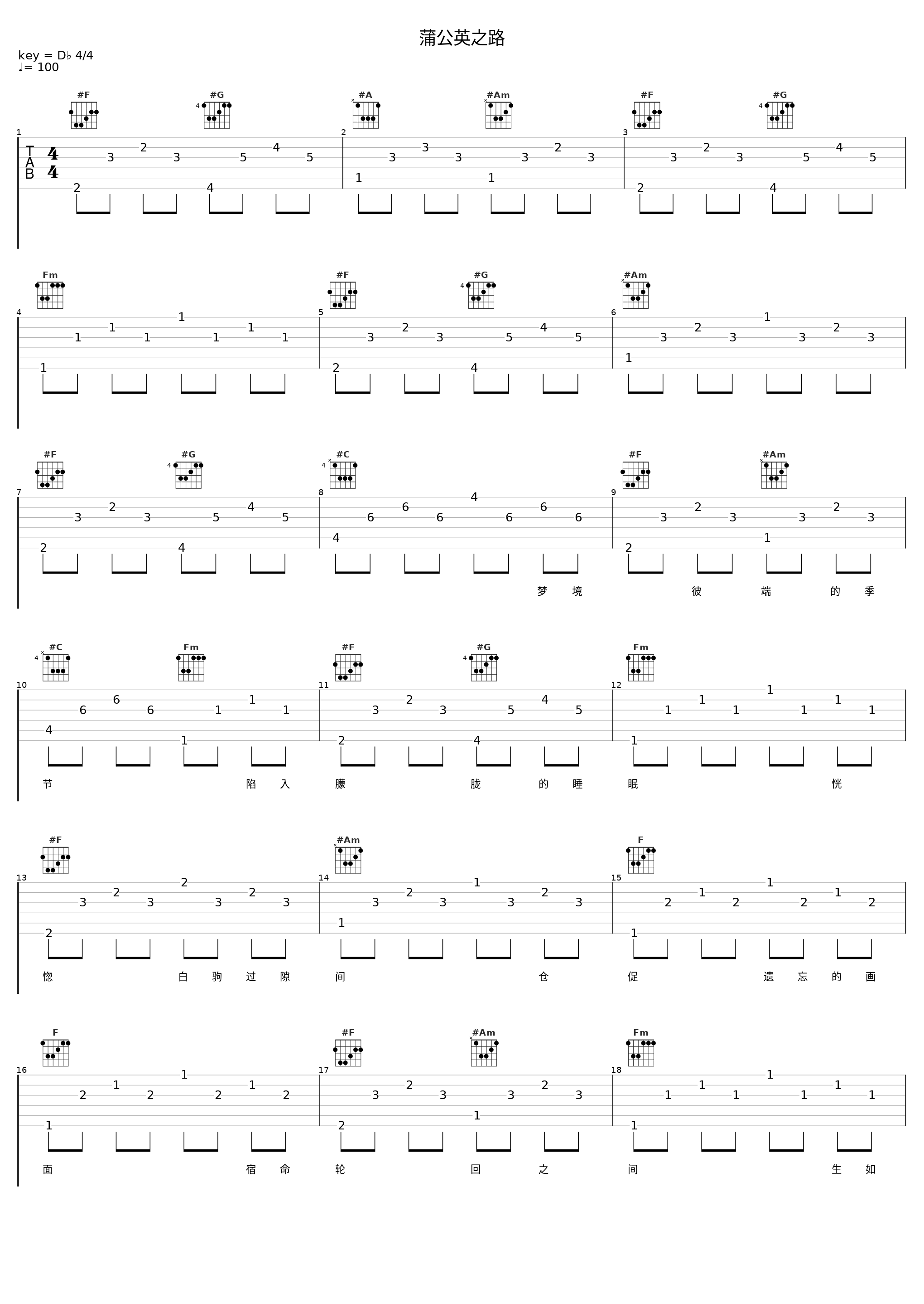 蒲公英之路_洛天依_1