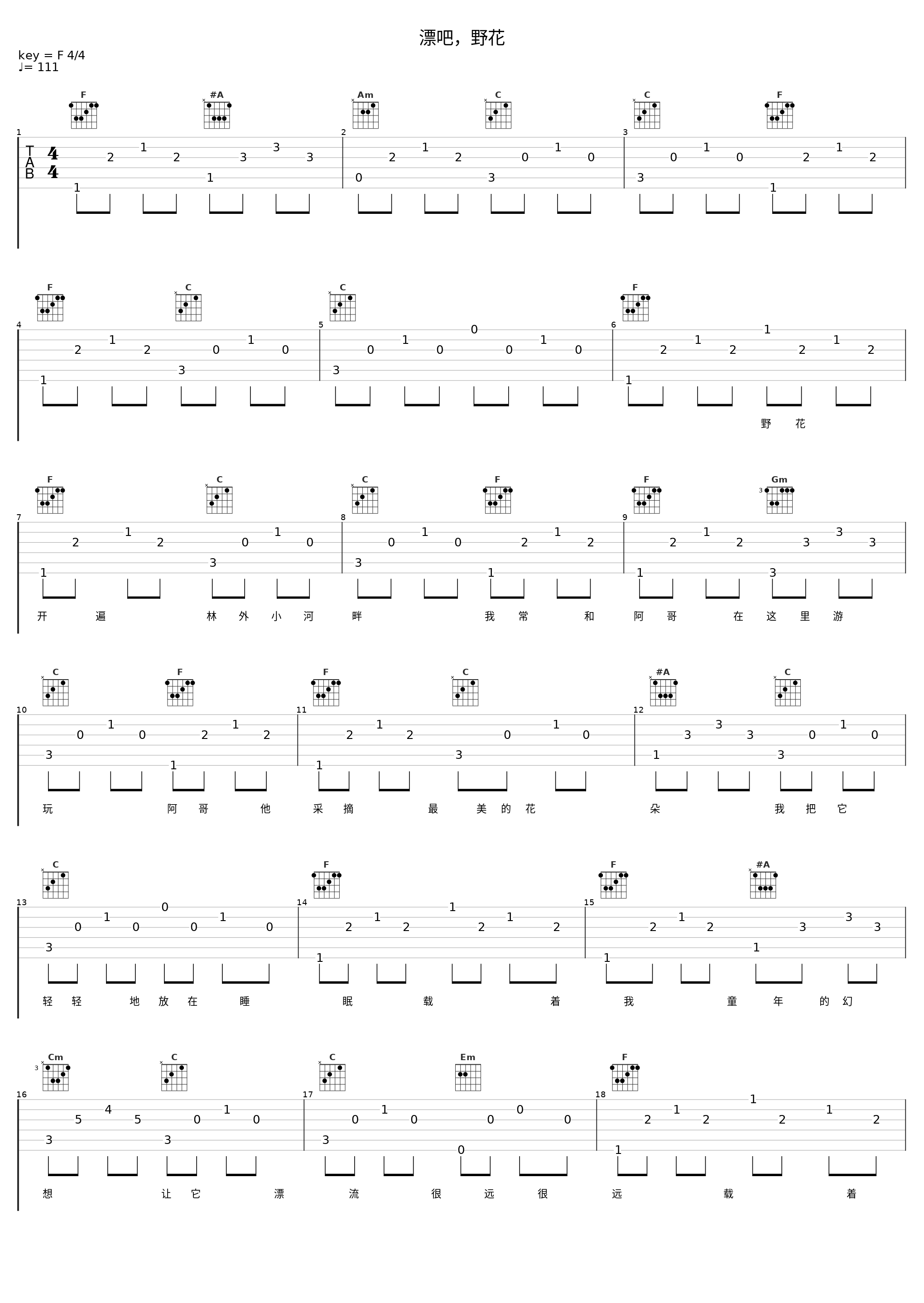 漂吧,野花_董文华_1