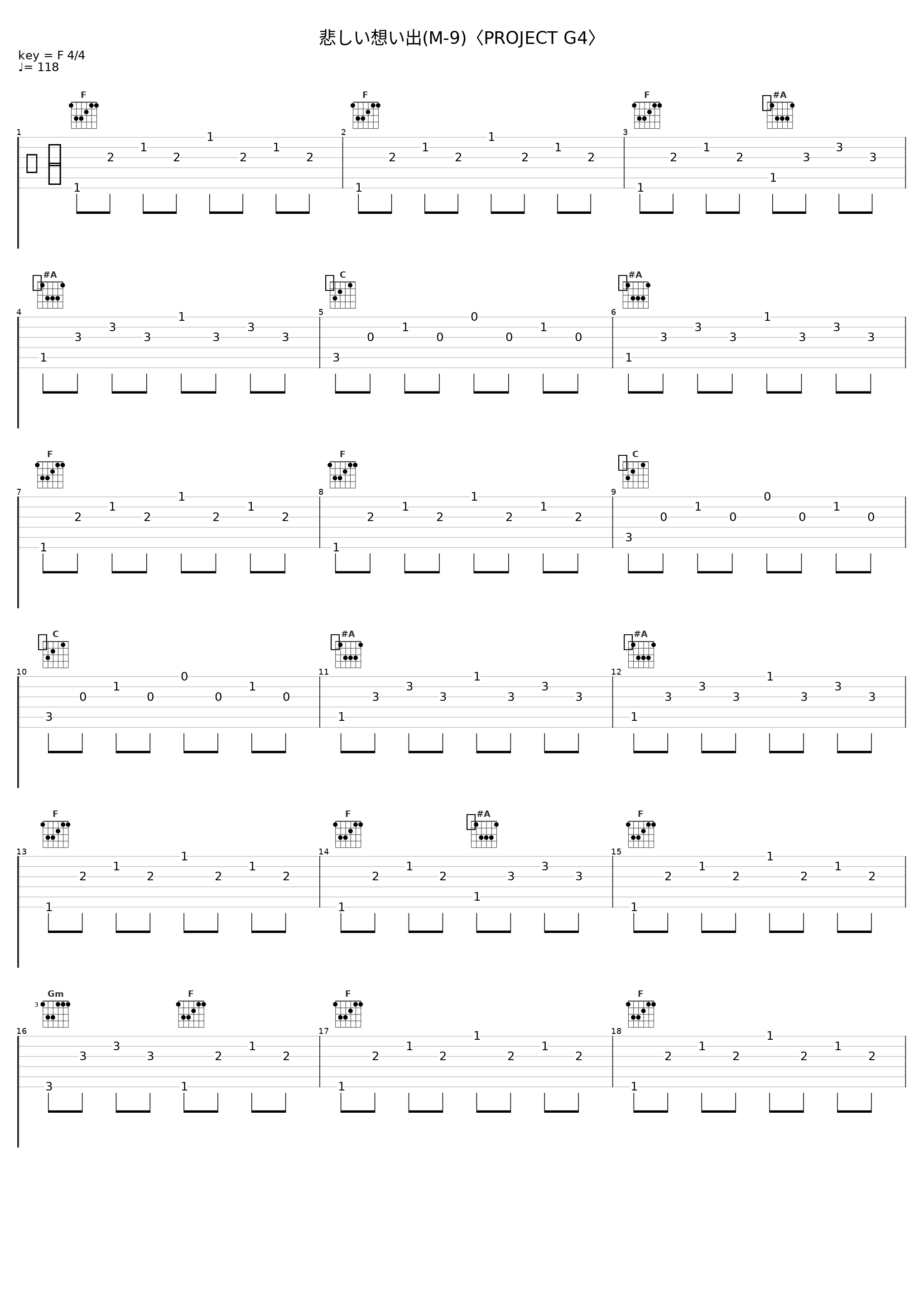 悲しい想い出(M-9)〈PROJECT G4〉_佐桥俊彦_1
