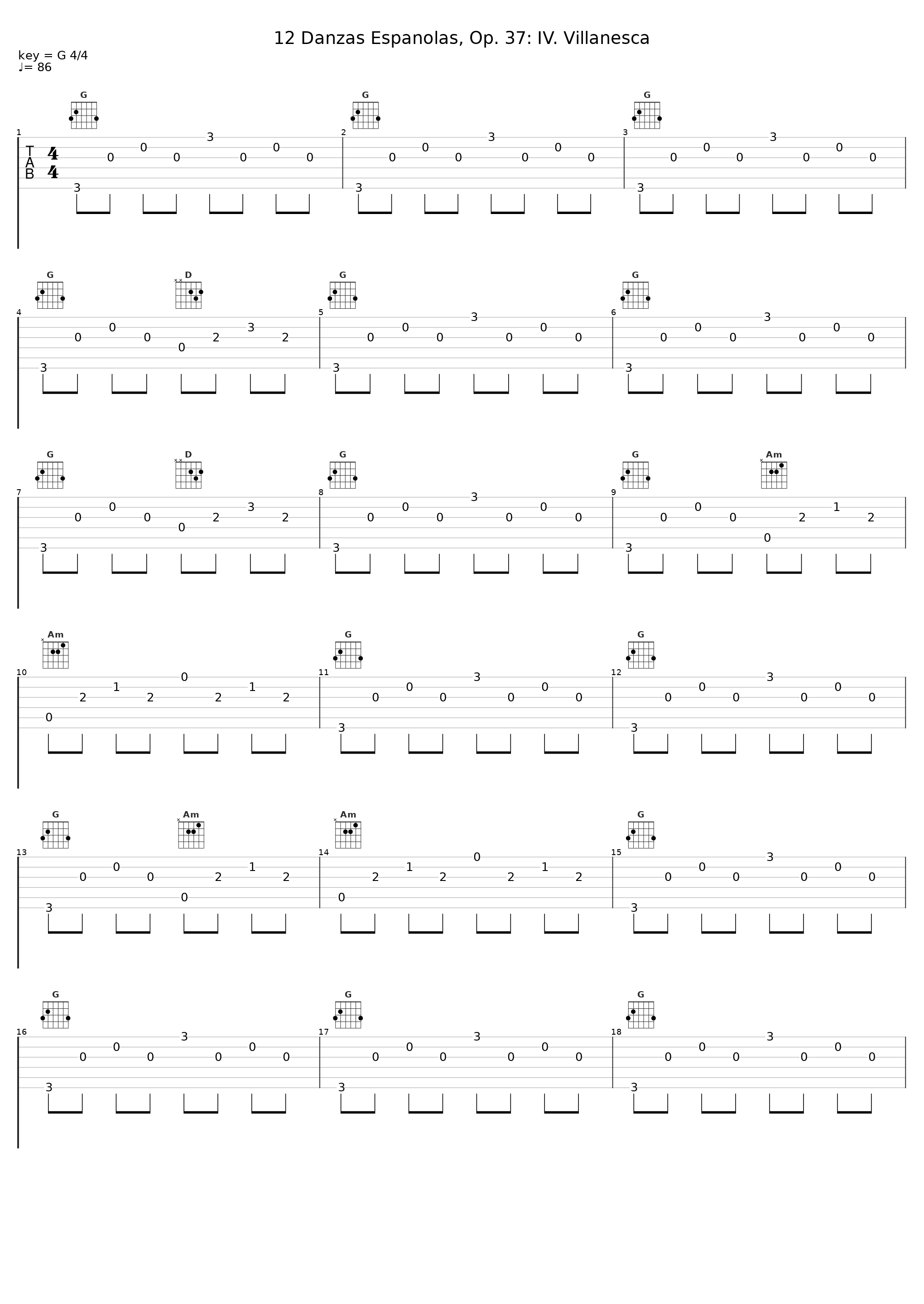 12 Danzas Espanolas, Op. 37: IV. Villanesca_Nadan Music,Enrique Granados_1