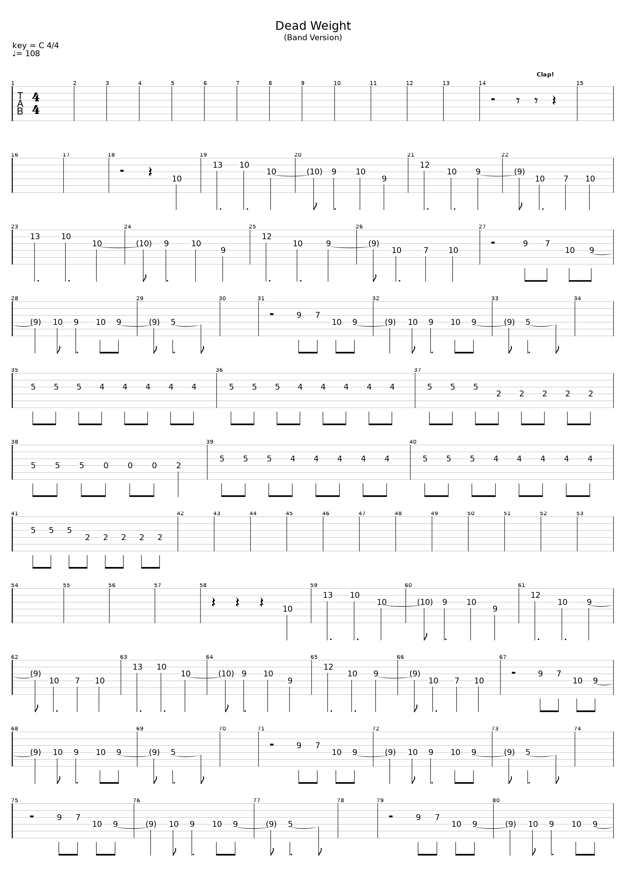 Dead Weight (Band Version)_Jack Stauber_1