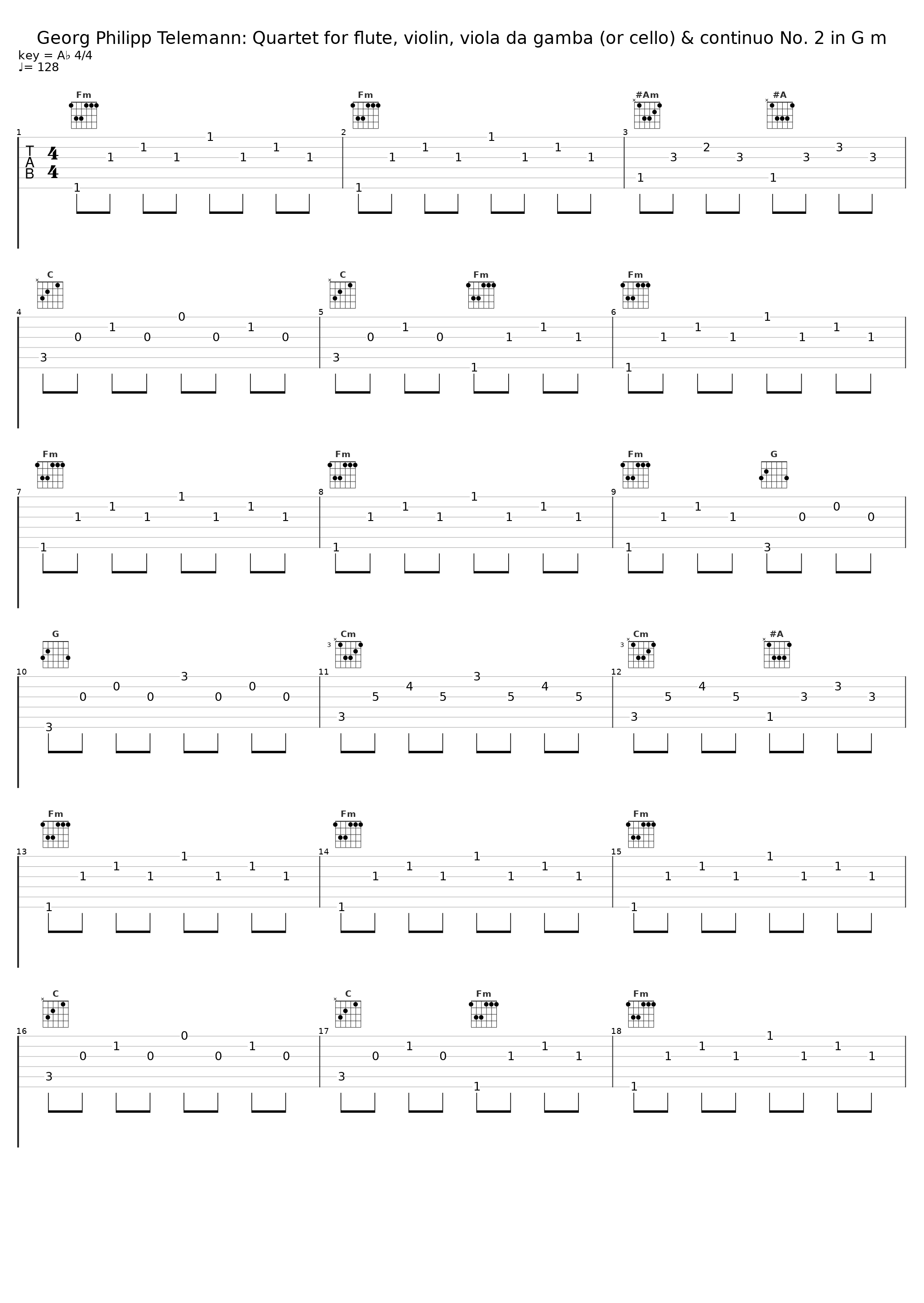 Georg Philipp Telemann: Quartet for flute, violin, viola da gamba (or cello) & continuo No. 2 in G m_Barthold Kuijken,Sigiswald Kuijiken,Gustav Leonhardt_1