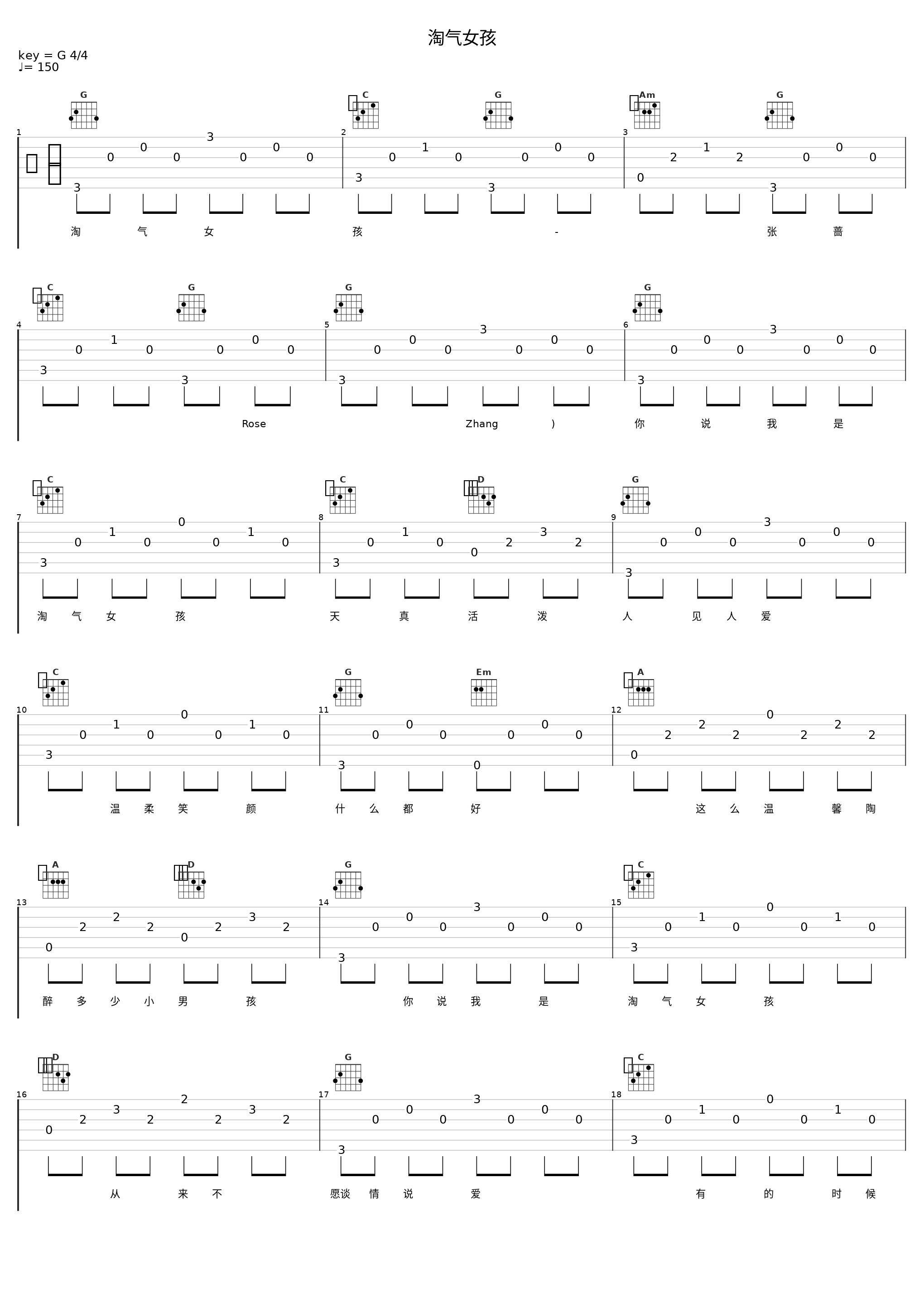 淘气女孩_张蔷_1