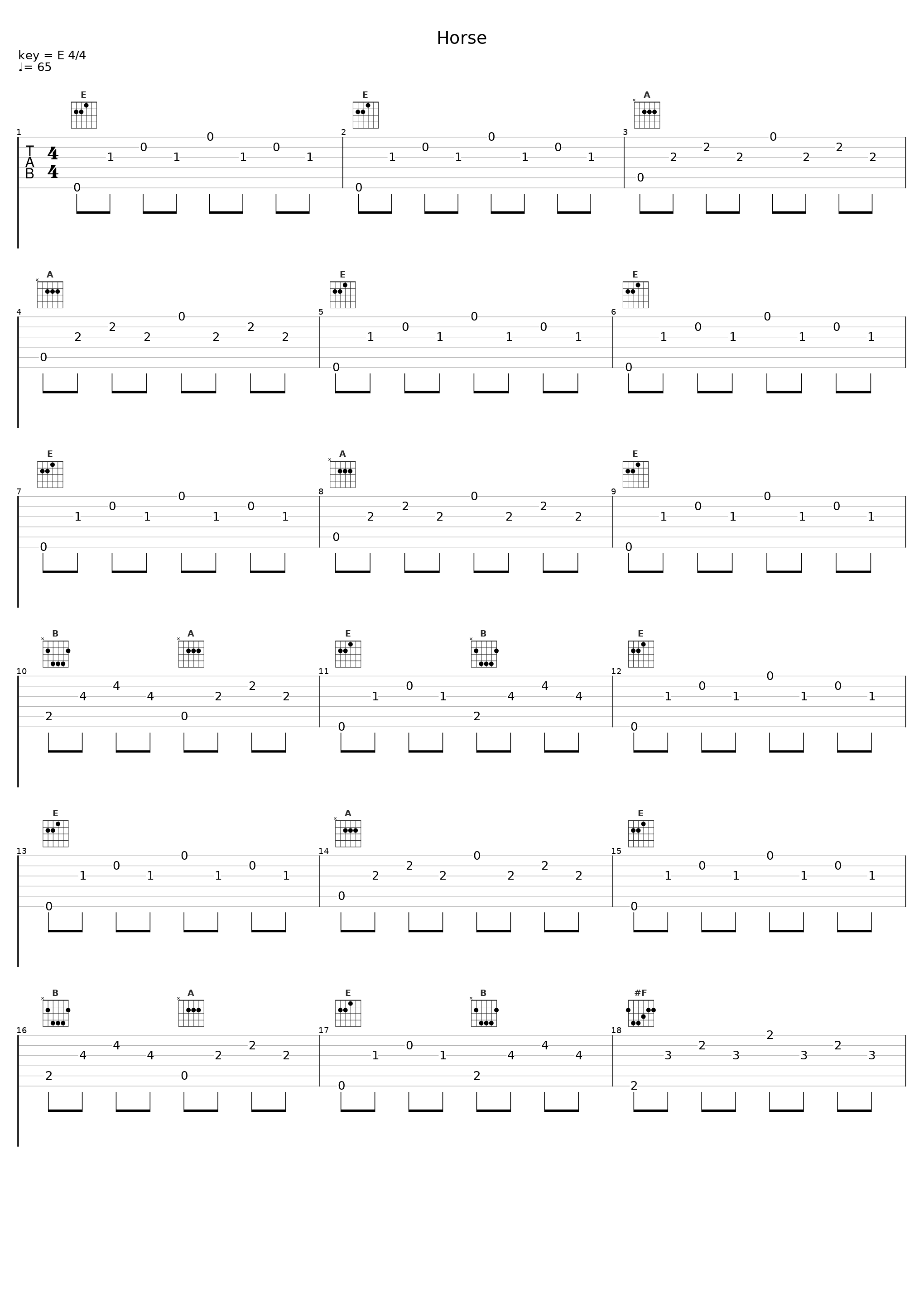 Horse_Smooth Friction_1