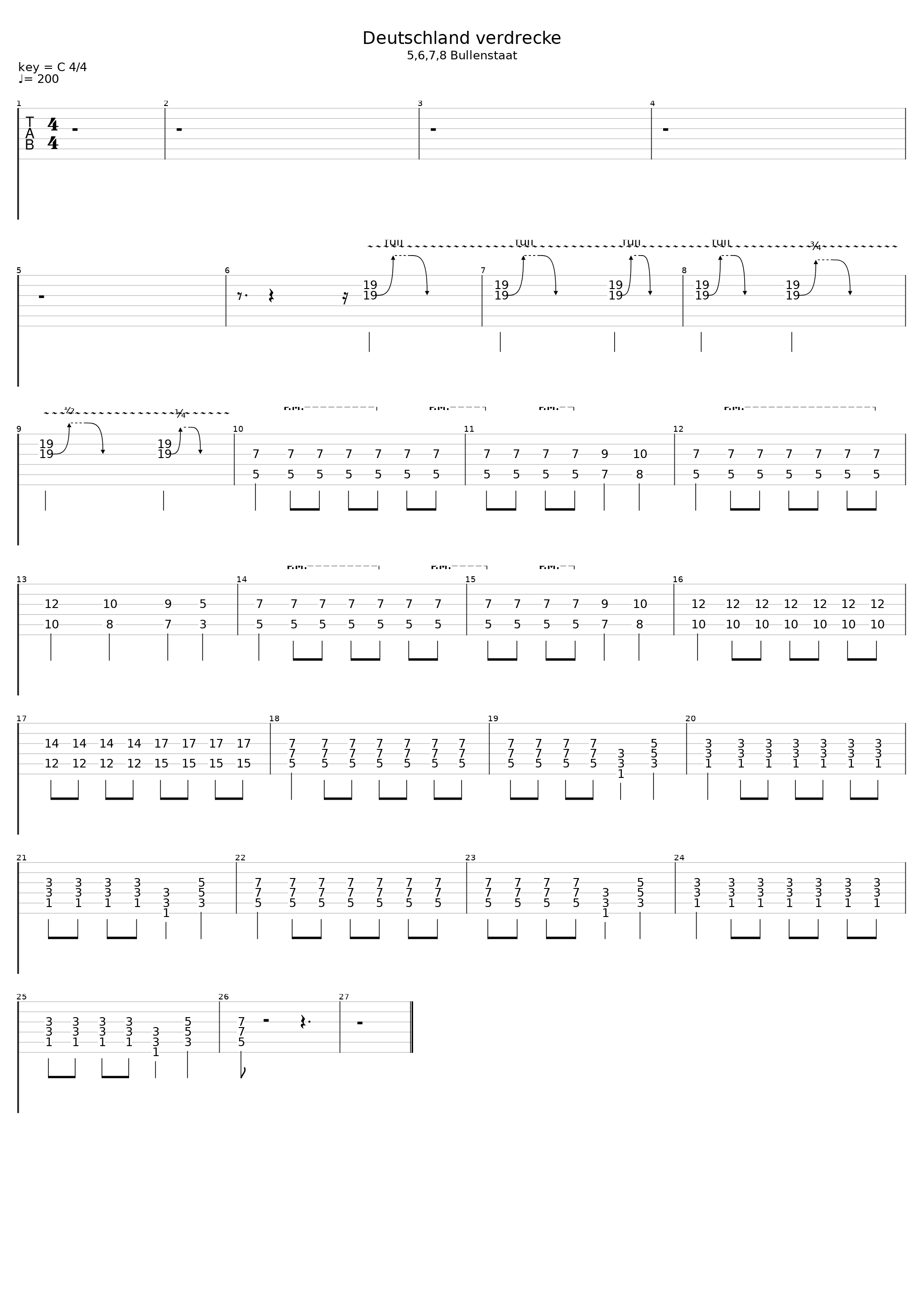 Deutschland Verdrecke_Die Ärzte_1