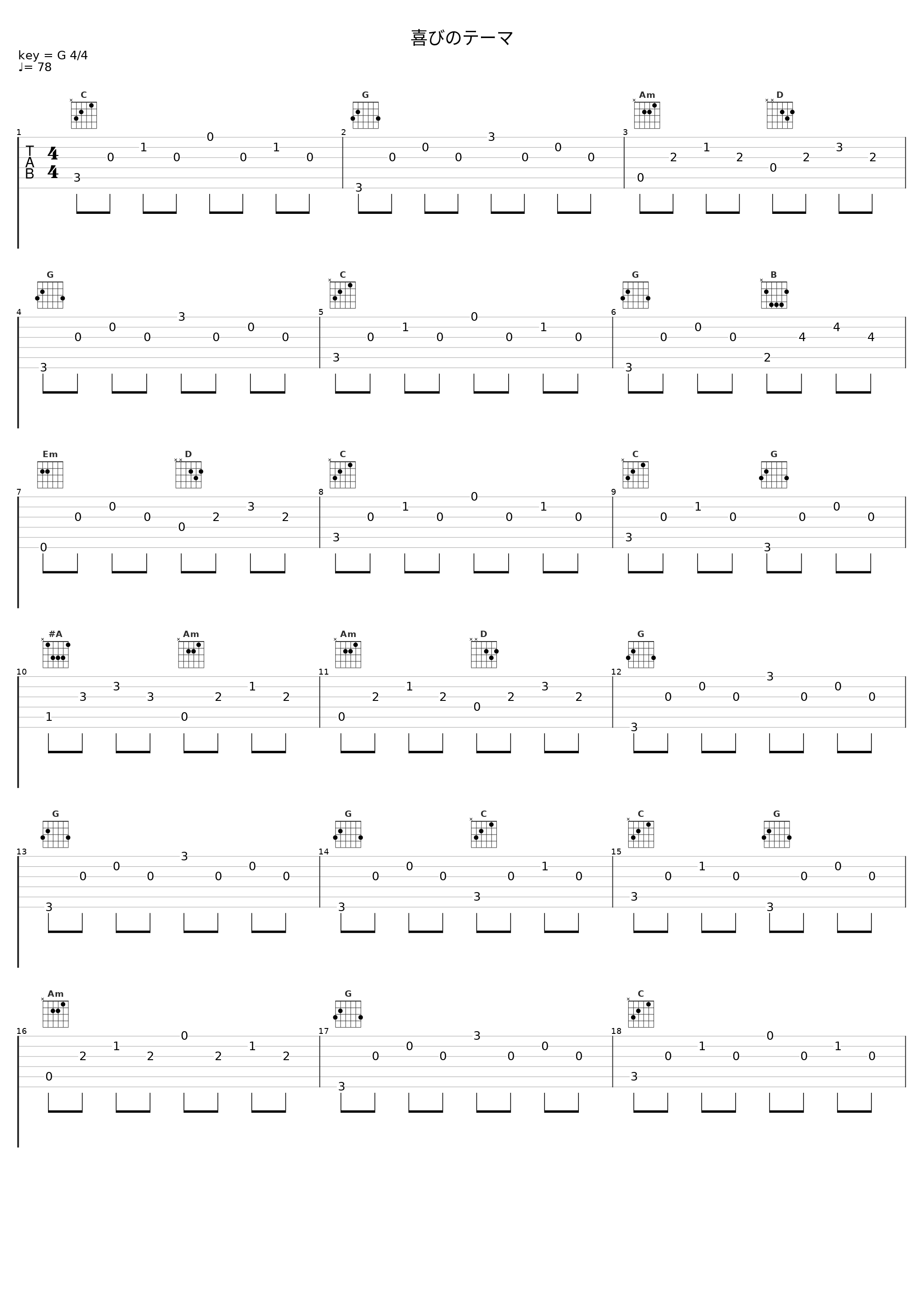 喜びのテーマ_田中公平_1