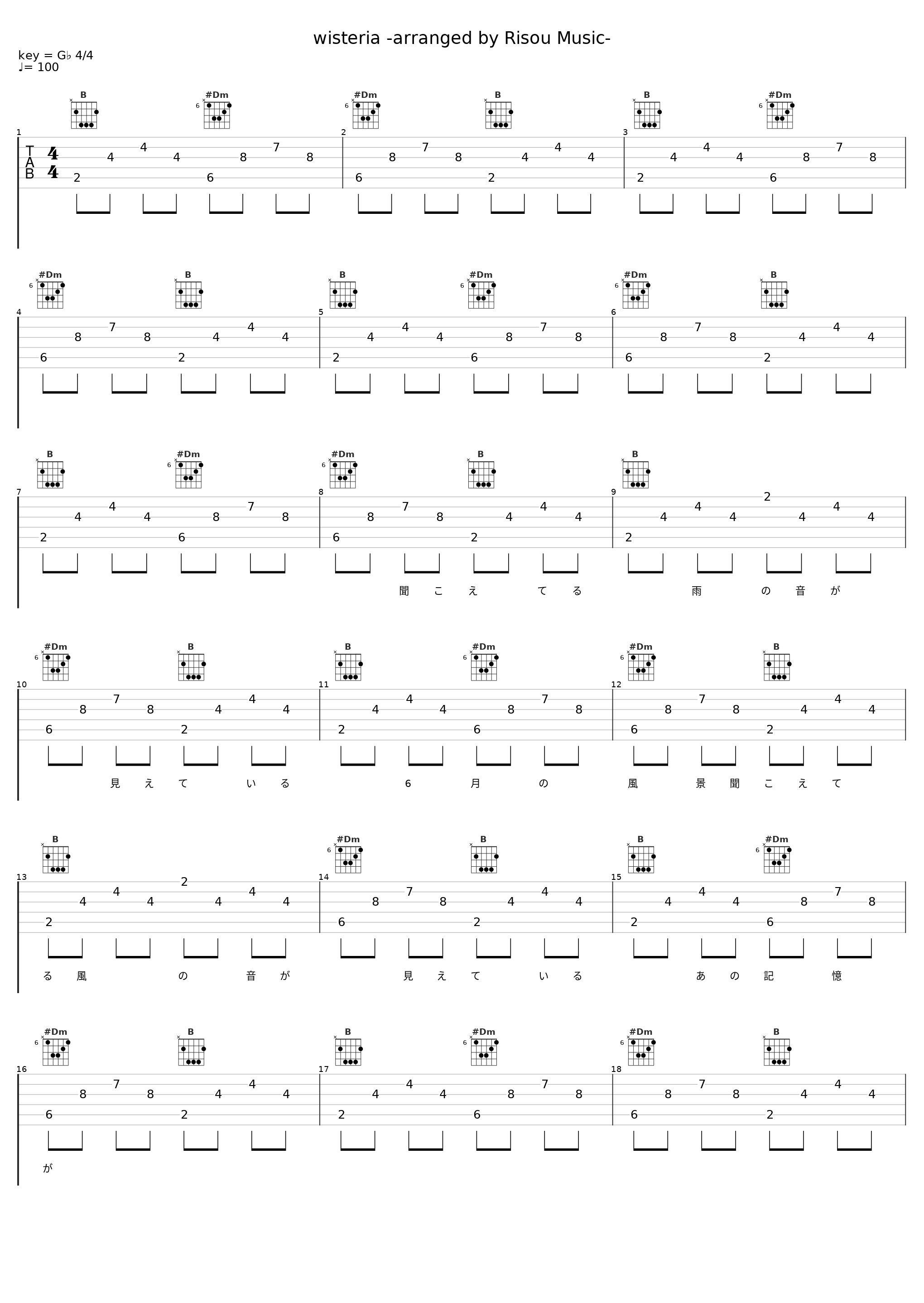 wisteria -arranged by Risou Music-_初音未来_1