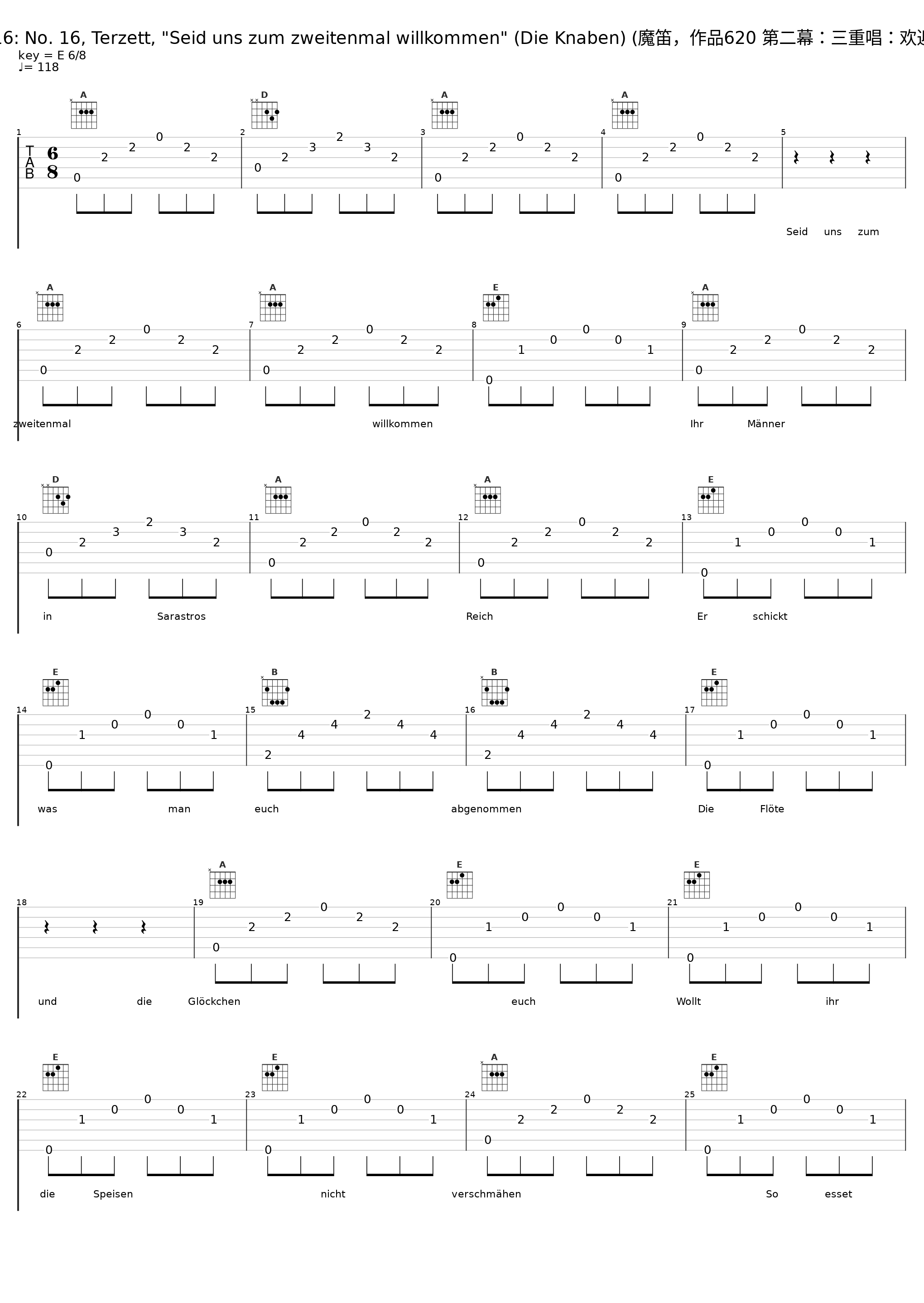 Die Zauberflöte, K. 620, Act 2 Scene 16: No. 16, Terzett, "Seid uns zum zweitenmal willkommen" (Die Knaben) (魔笛,作品620 第二幕:三重唱:欢迎再次到来) (2000 Remastered Version)_Agnes Giebel,Anna Reynolds,Josephine Veasey,Philharmonia Orchestra,Otto Klemperer_1