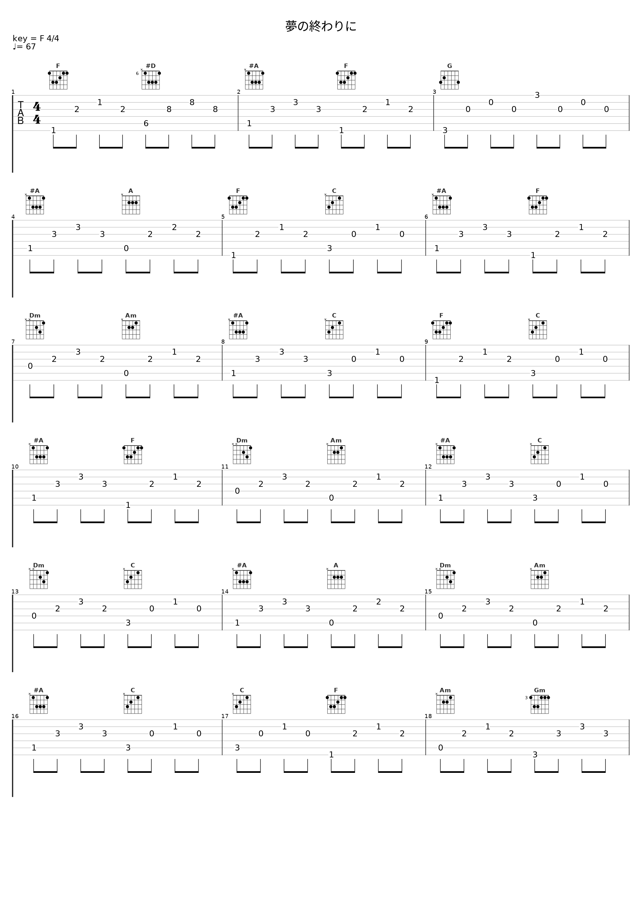 夢の終わりに_THE ALFEE_1