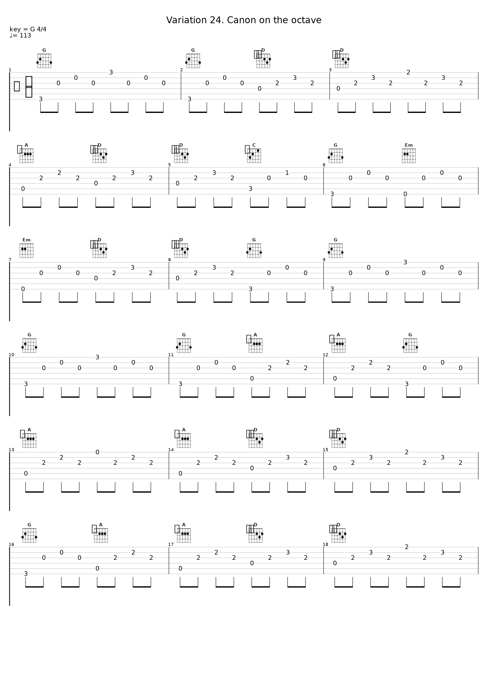 Variation 24. Canon on the octave_Classical Artists_1