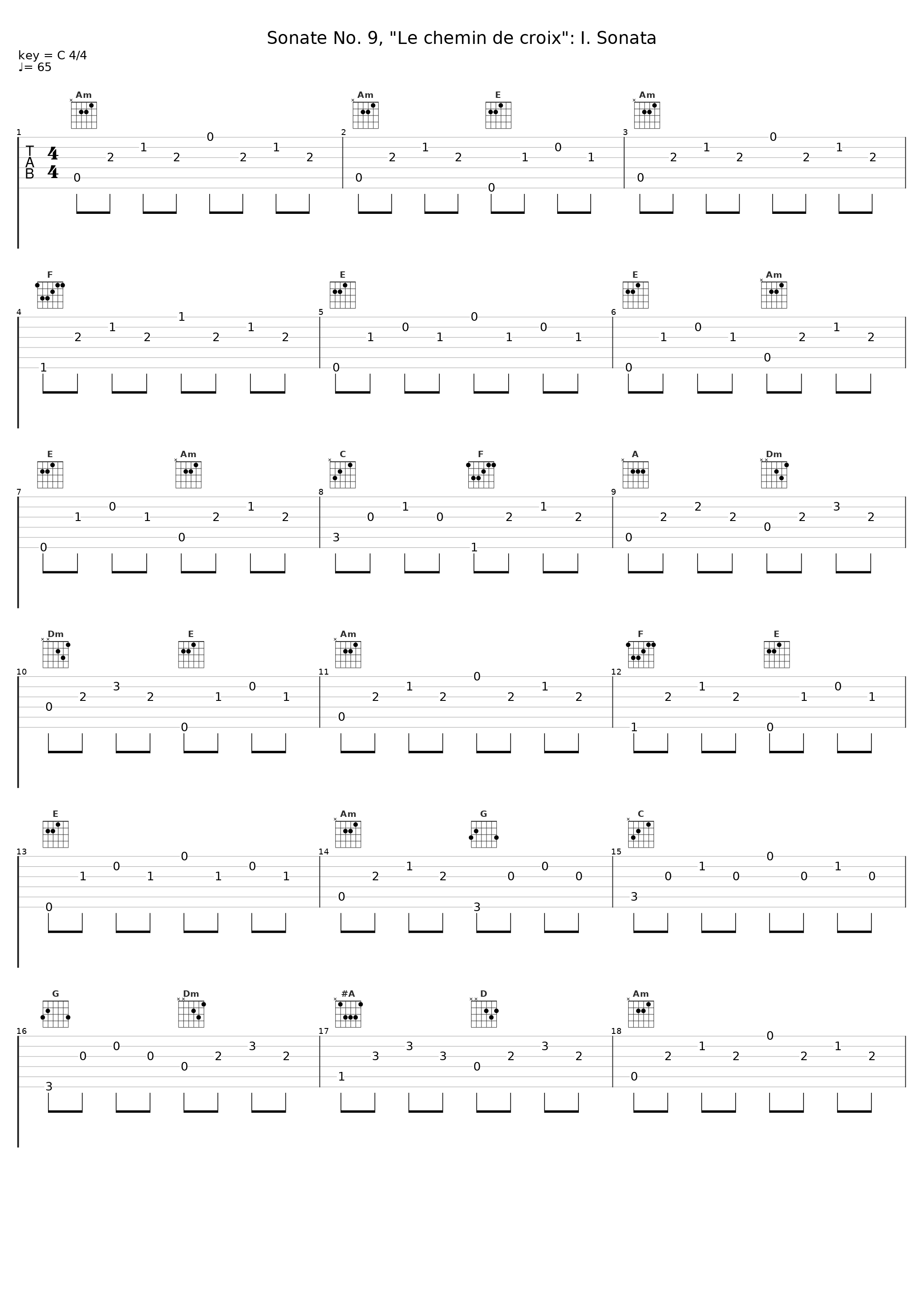 Sonate No. 9, "Le chemin de croix": I. Sonata_Patrick Bismuth,La Tempesta_1