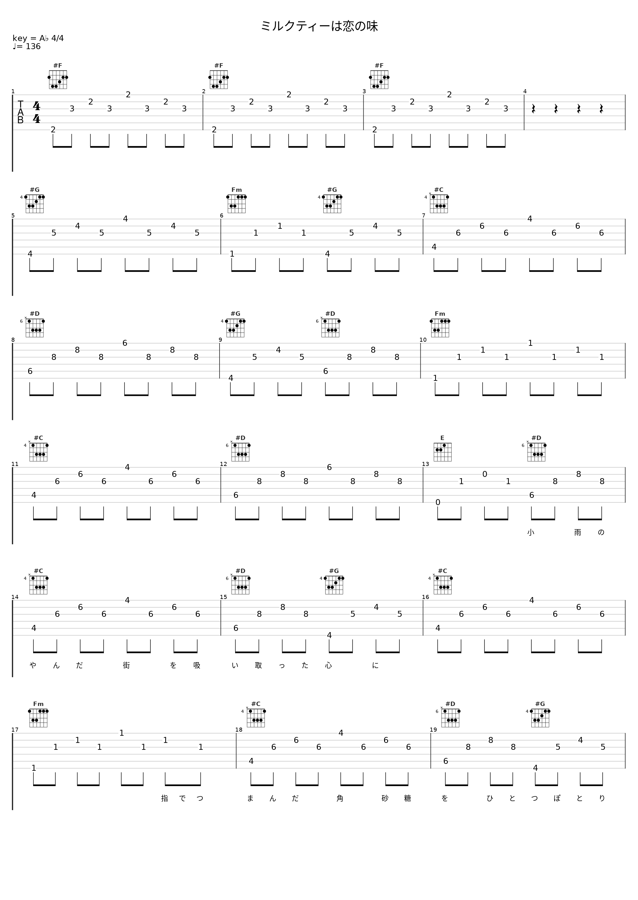 ミルクティーは恋の味_KEYTALK_1