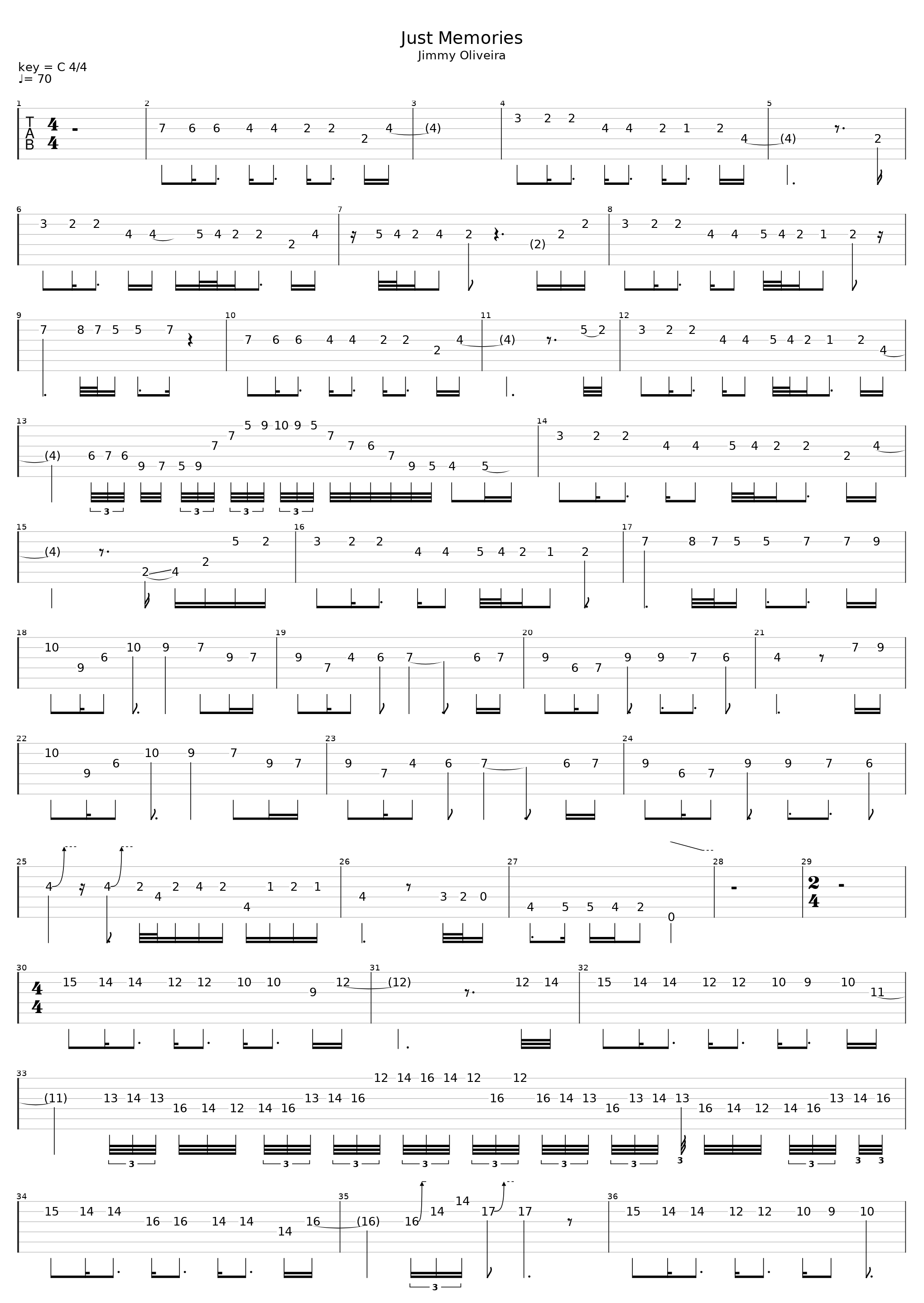 Just Memories_Jimmy Oliveira_1