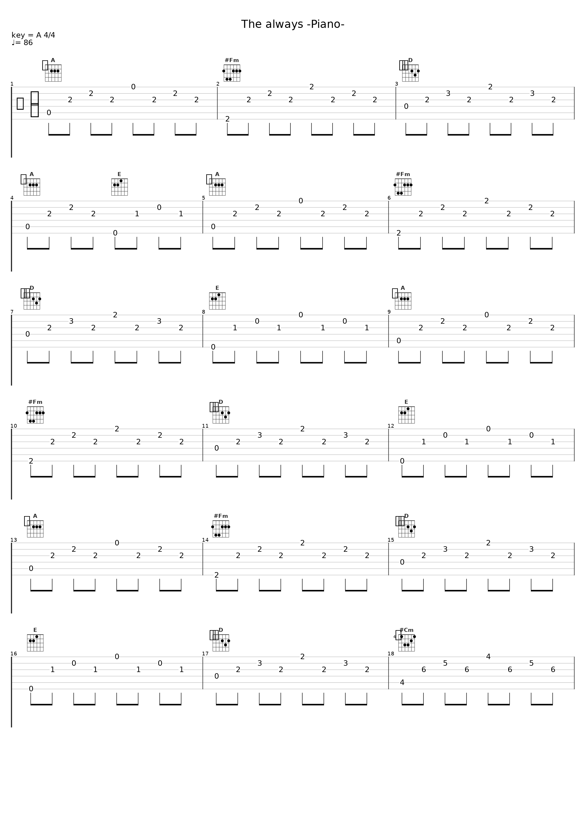 The always -Piano-_阿保刚_1