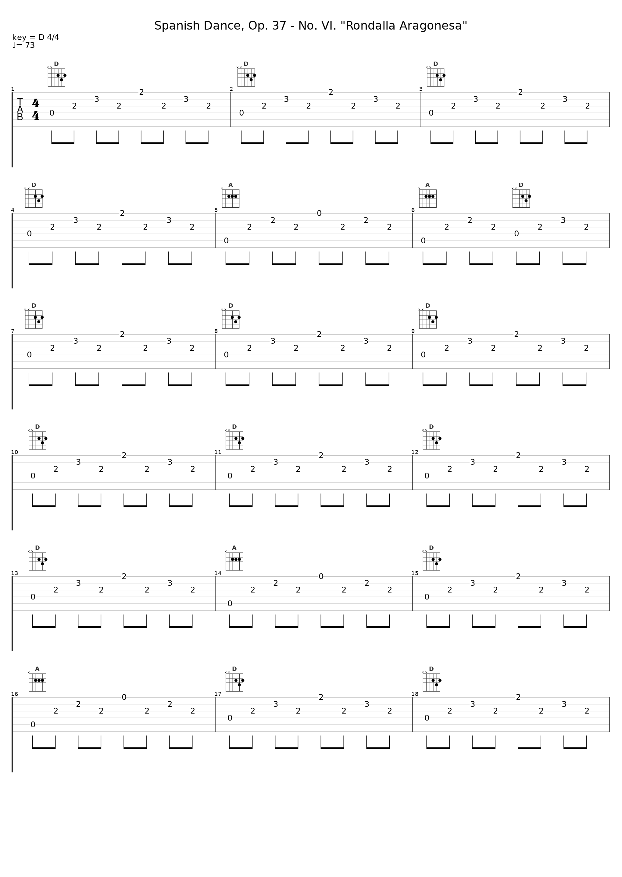 Spanish Dance, Op. 37 - No. VI. "Rondalla Aragonesa"_Pepe Romero,Celedonio Romero_1