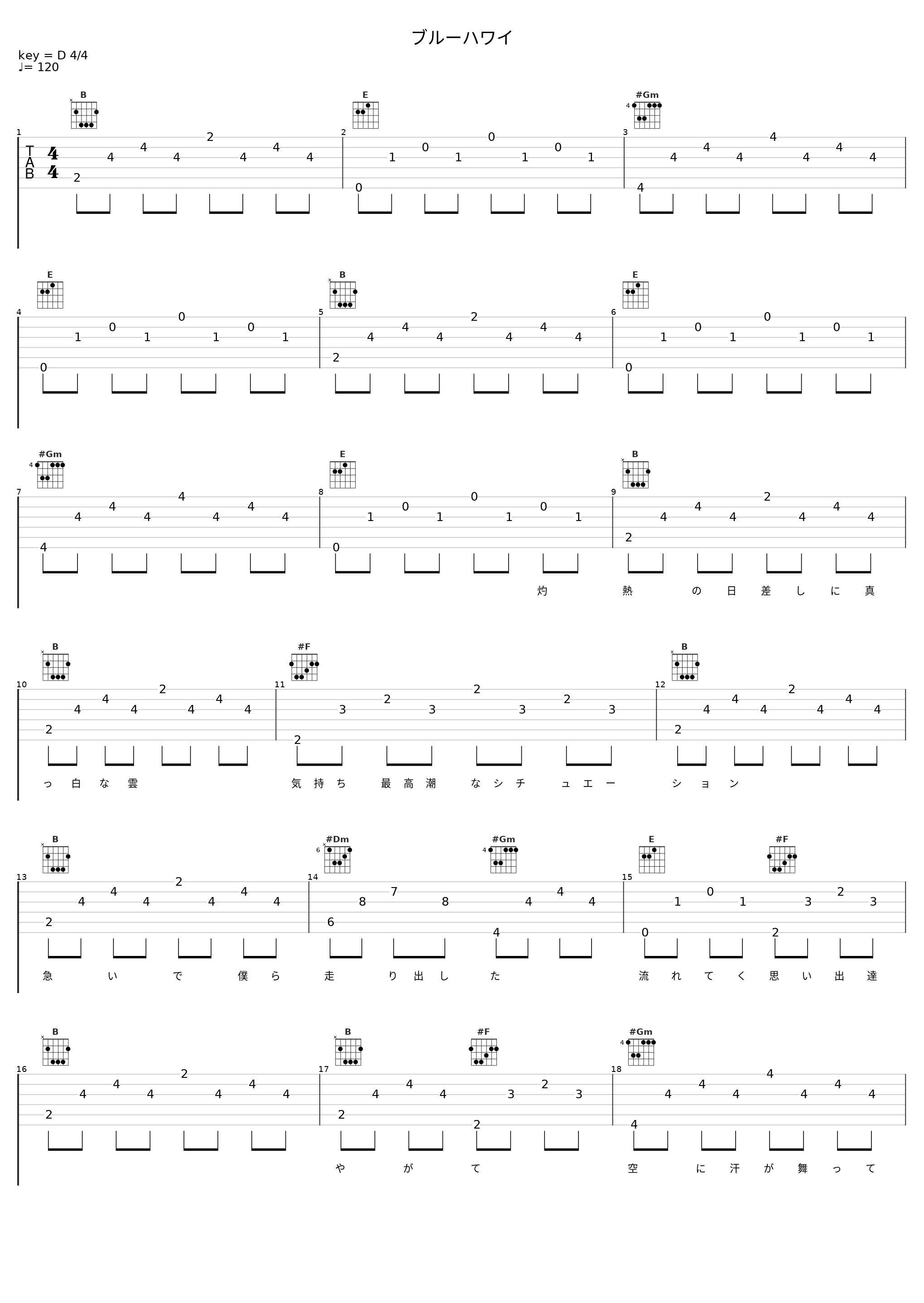 ブルーハワイ_KEYTALK_1
