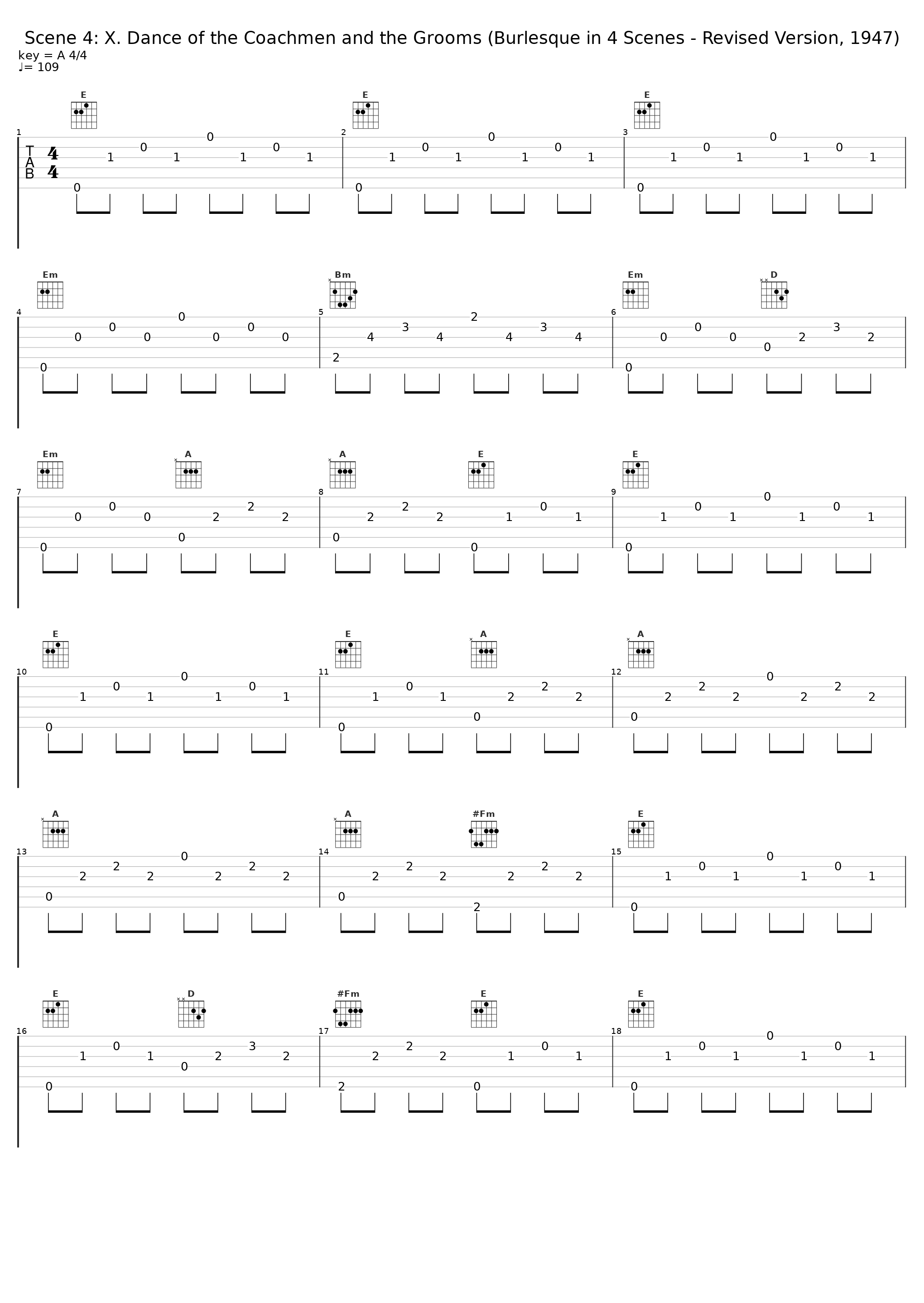 Scene 4: X. Dance of the Coachmen and the Grooms (Burlesque in 4 Scenes - Revised Version, 1947)_Igor Stravinsky,Columbia Symphony Orchestra_1