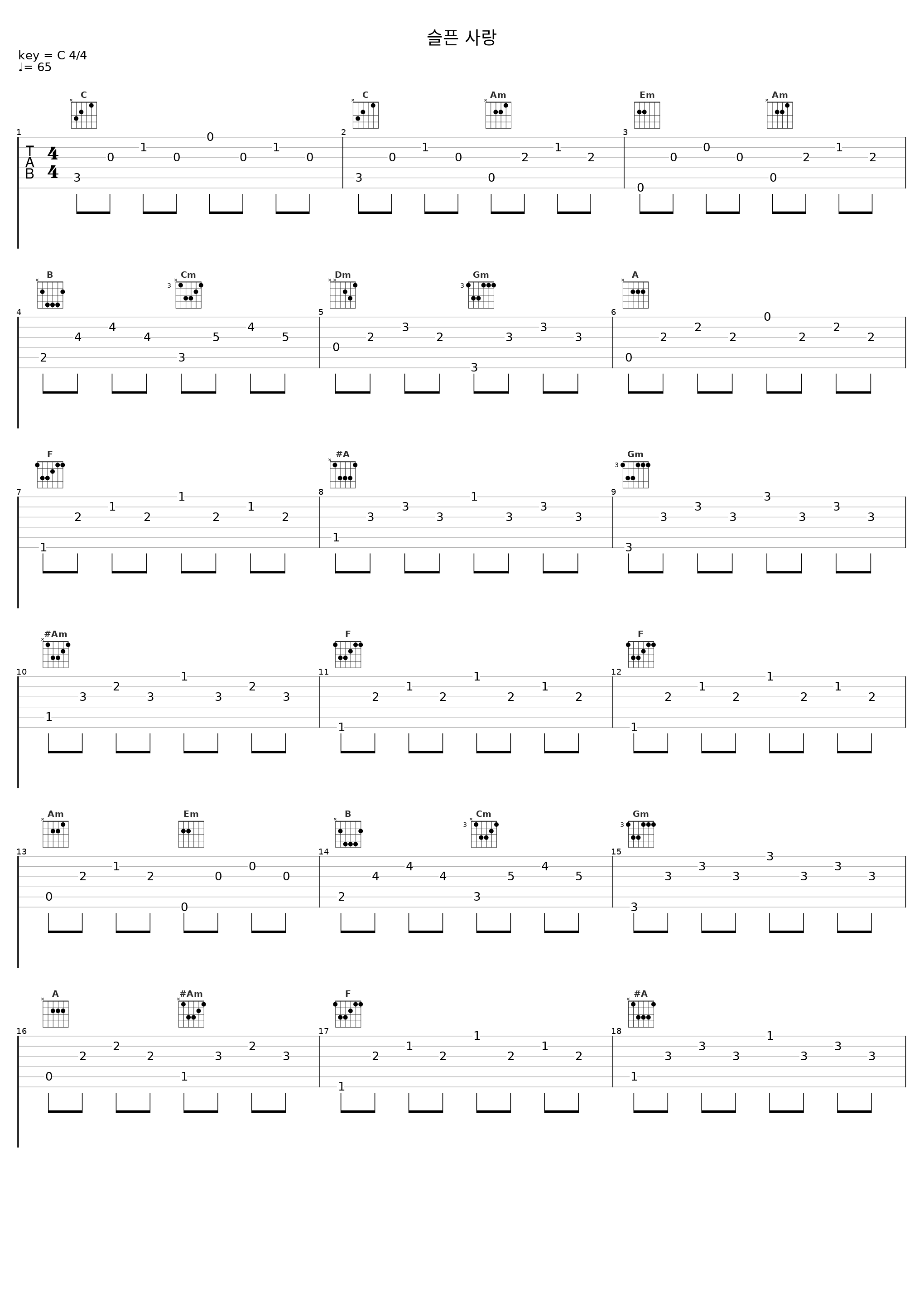 슬픈 사랑_张弼顺_1