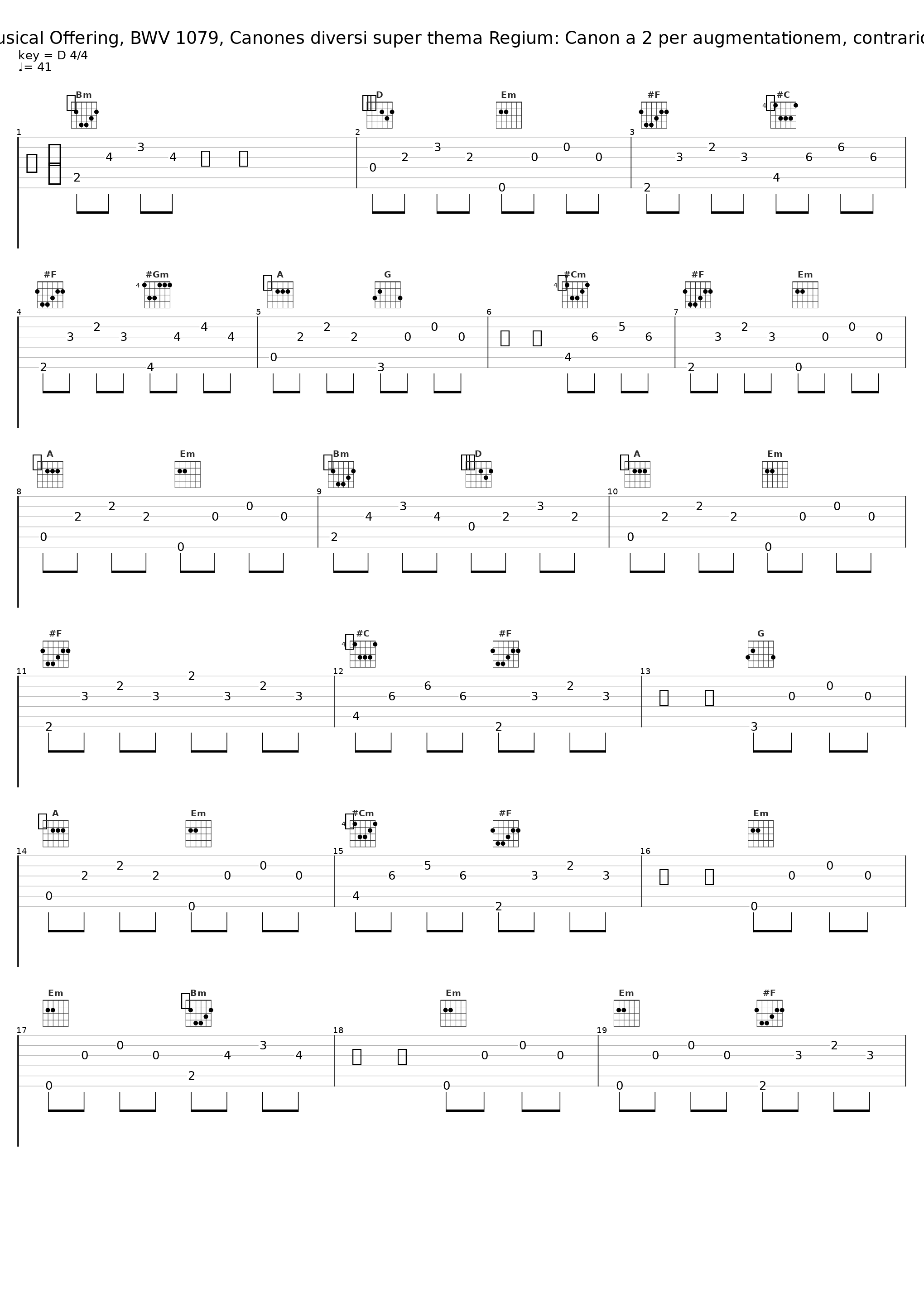 The Musical Offering, BWV 1079, Canones diversi super thema Regium: Canon a 2 per augmentationem, contrario motu_Camerata Kilkenny_1