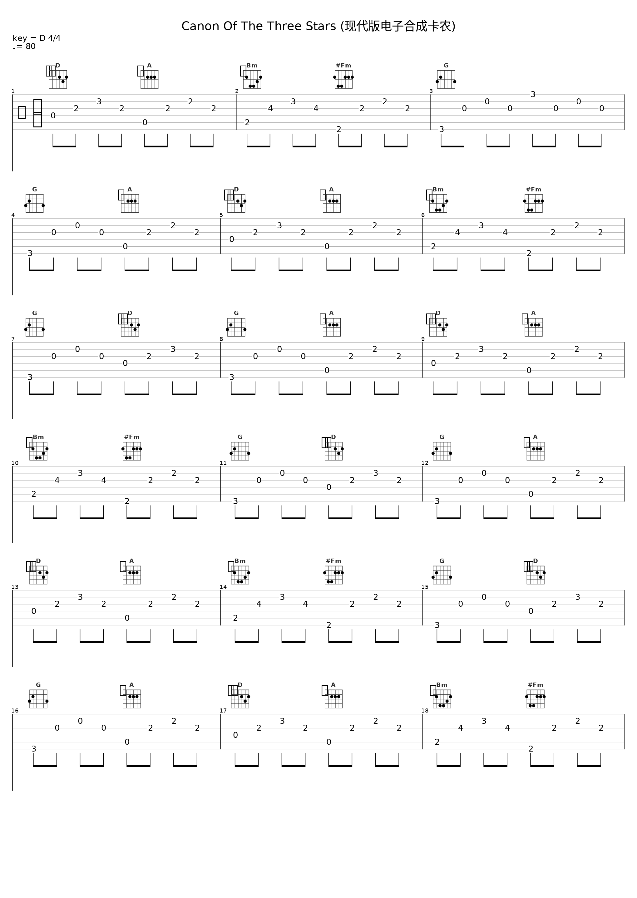 Canon Of The Three Stars (现代版电子合成卡农)_冨田勲,The Plasma Symphony Orchestra_1