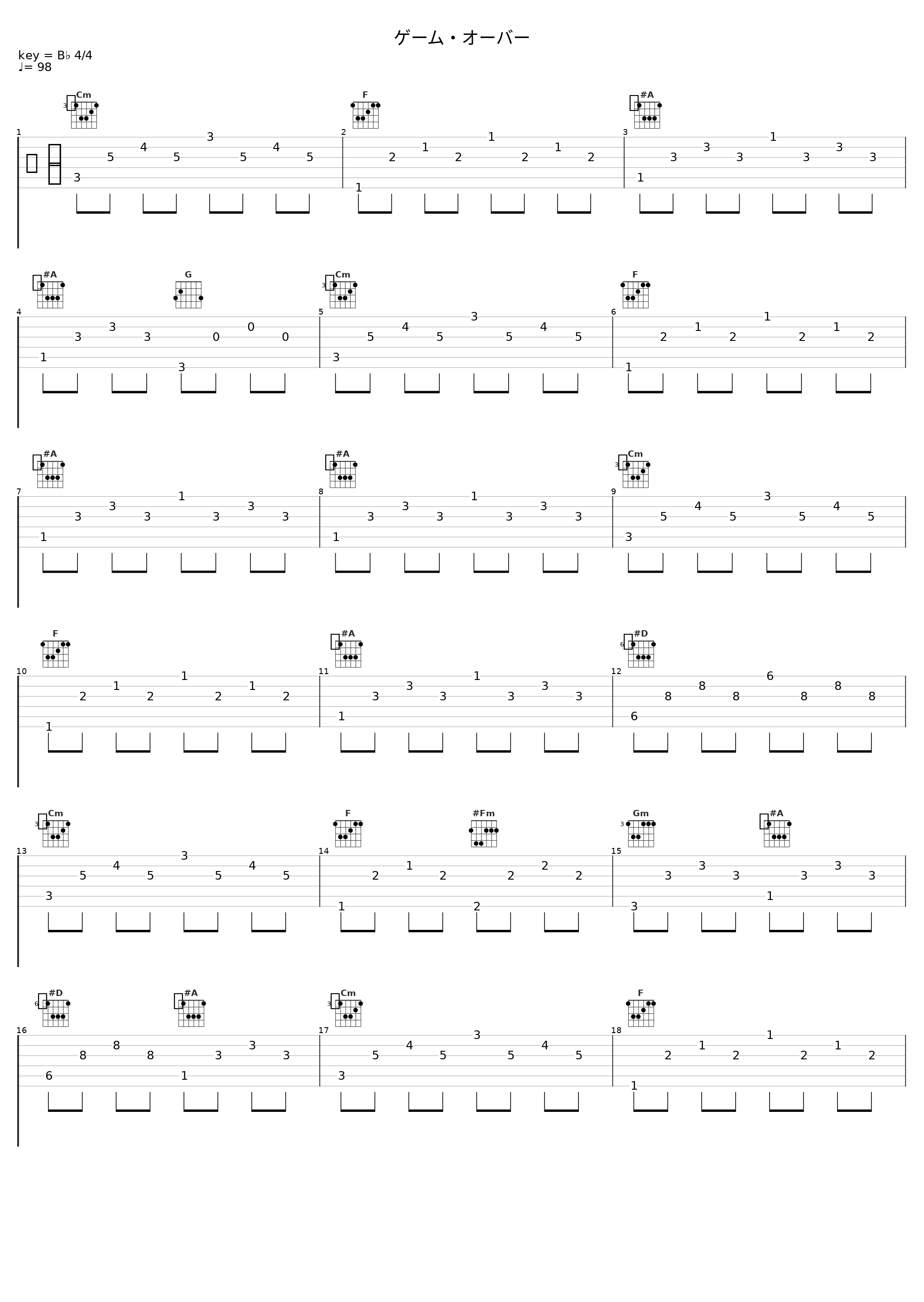 ゲーム・オーバー_THE ALFEE_1
