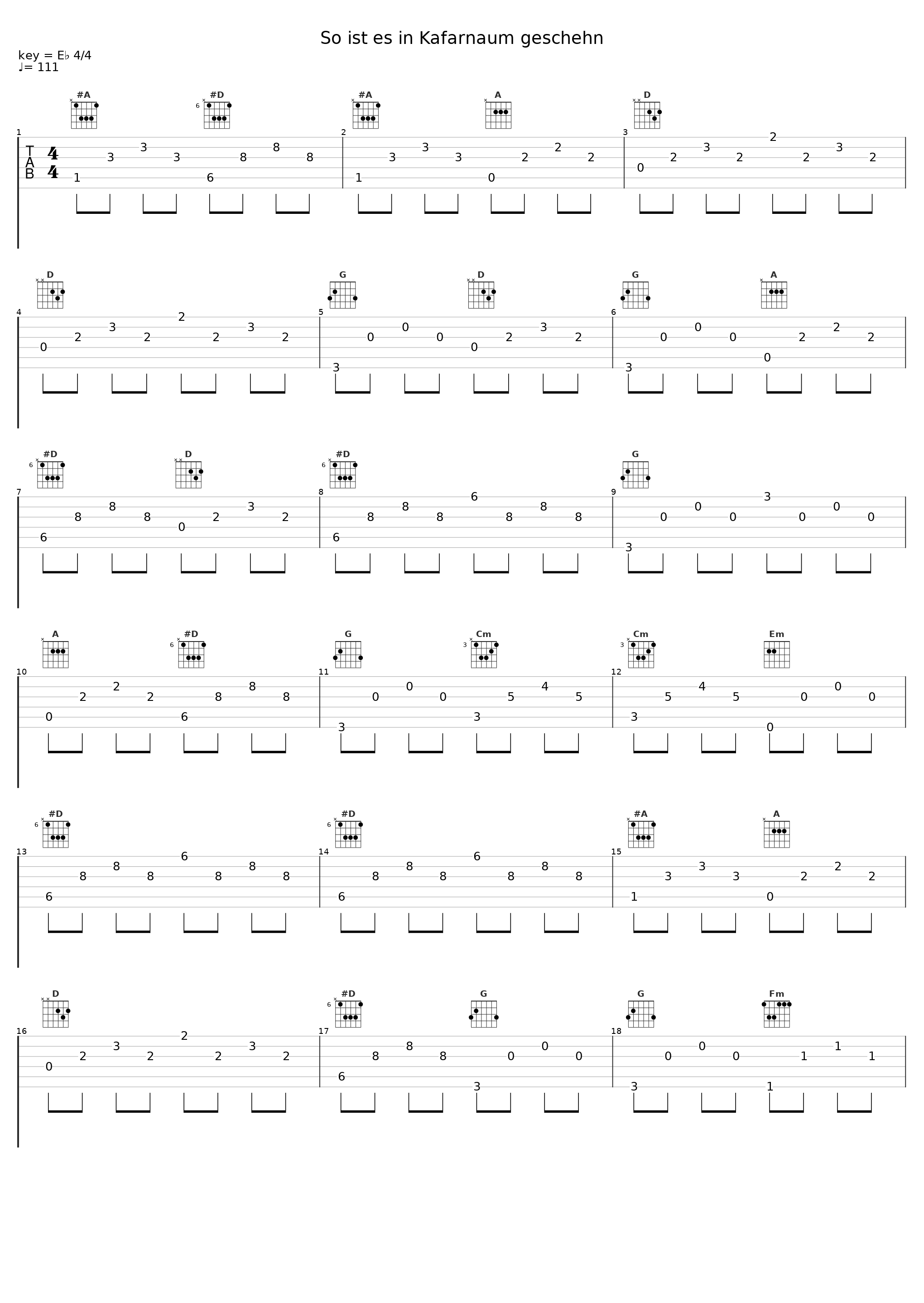So ist es in Kafarnaum geschehn_Reinhard Horn_1