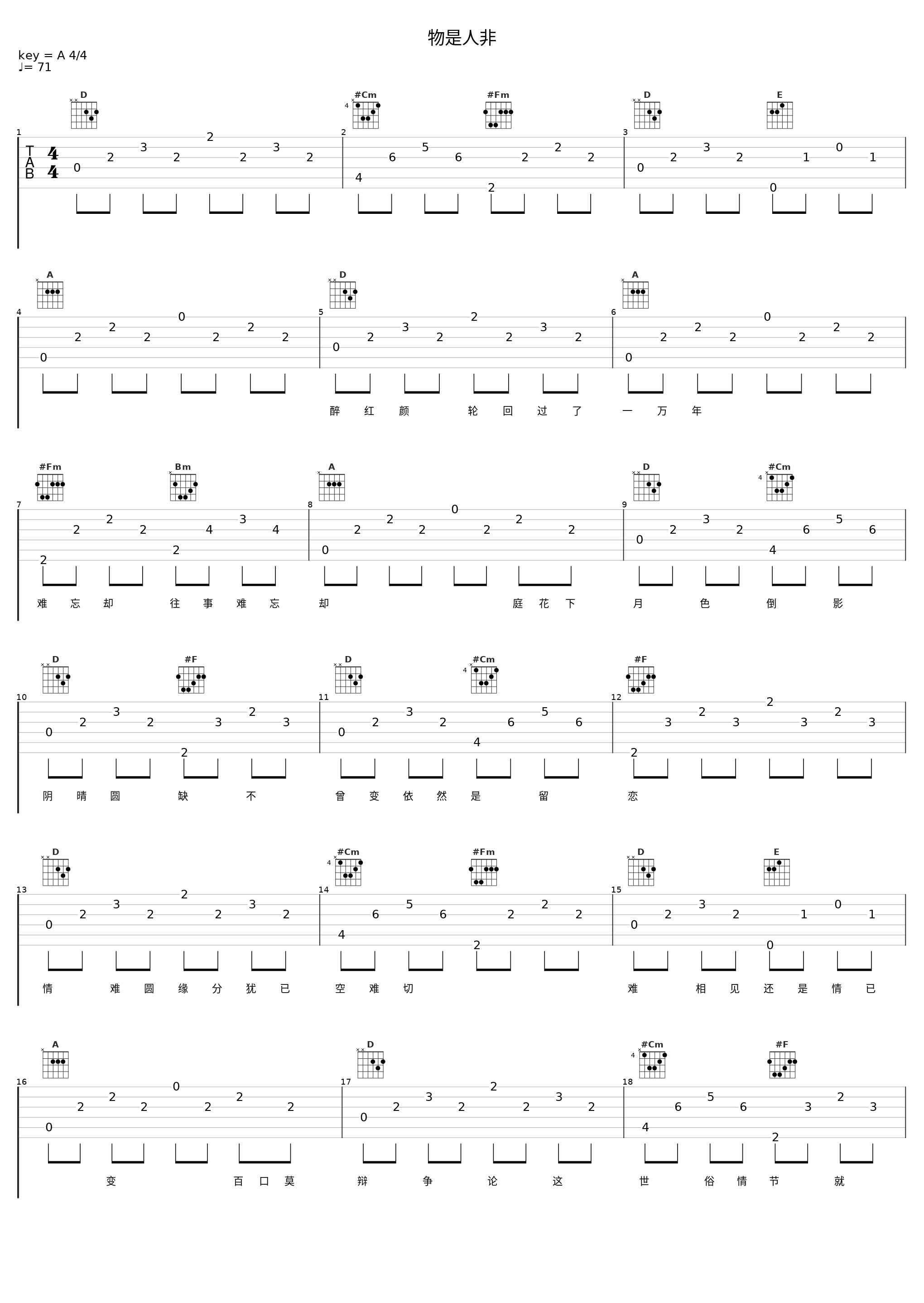 物是人非_洛天依_1